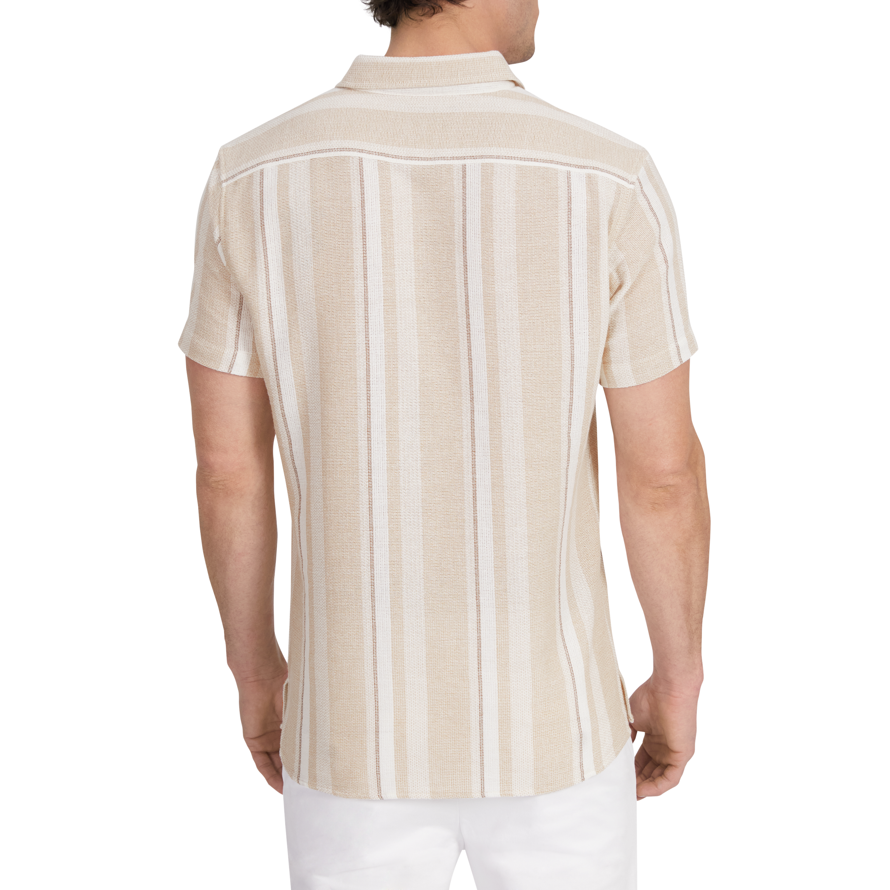 River Stripe Knitted Short Sleeve Shirt