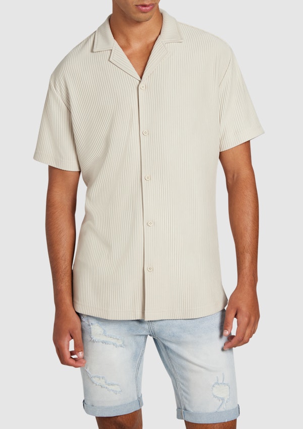 Sand Kaius Textured Short Sleeve Shirt