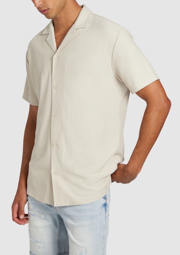 Sand Kaius Textured Short Sleeve Shirt