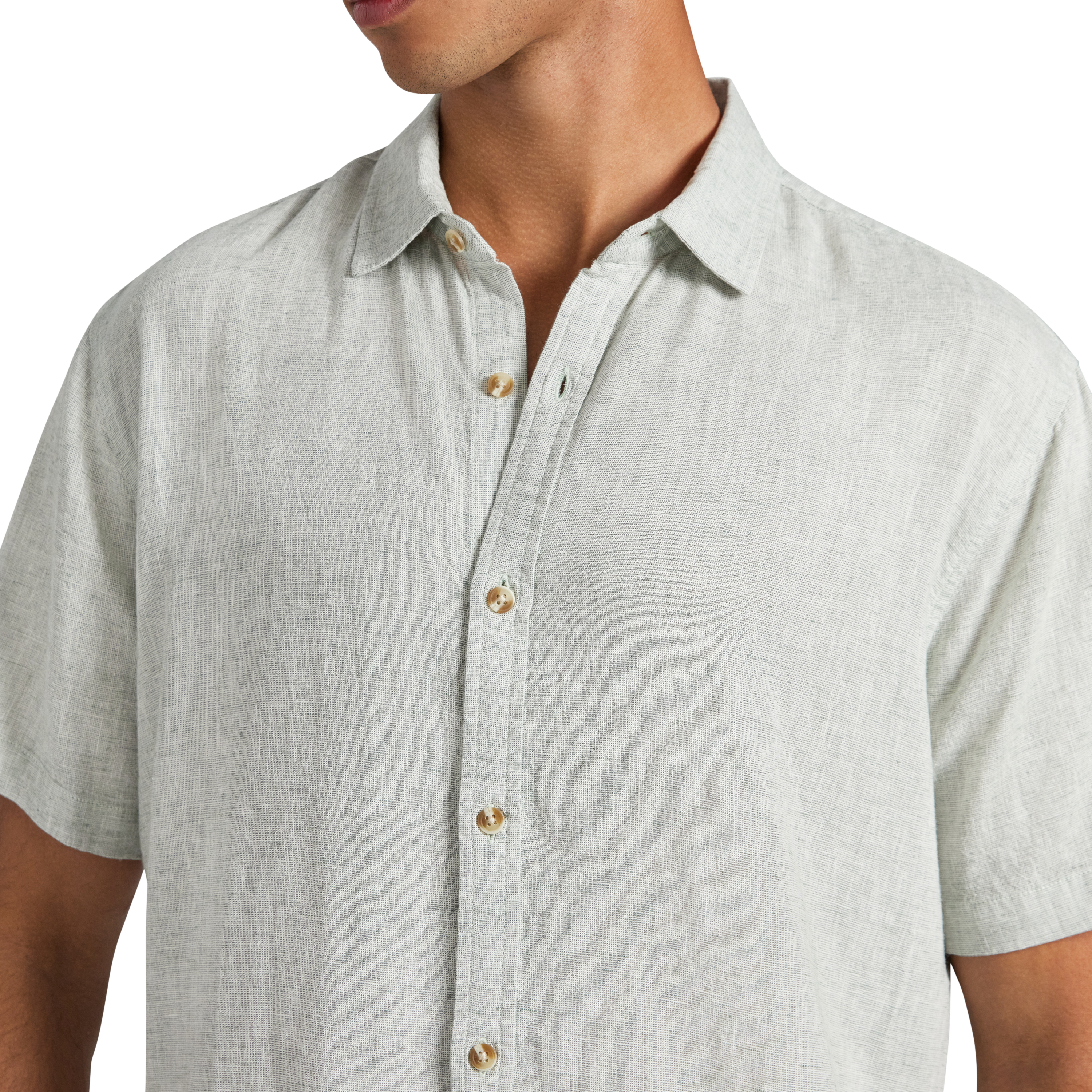 Kieran Linen Blend Short Sleeve Shirt