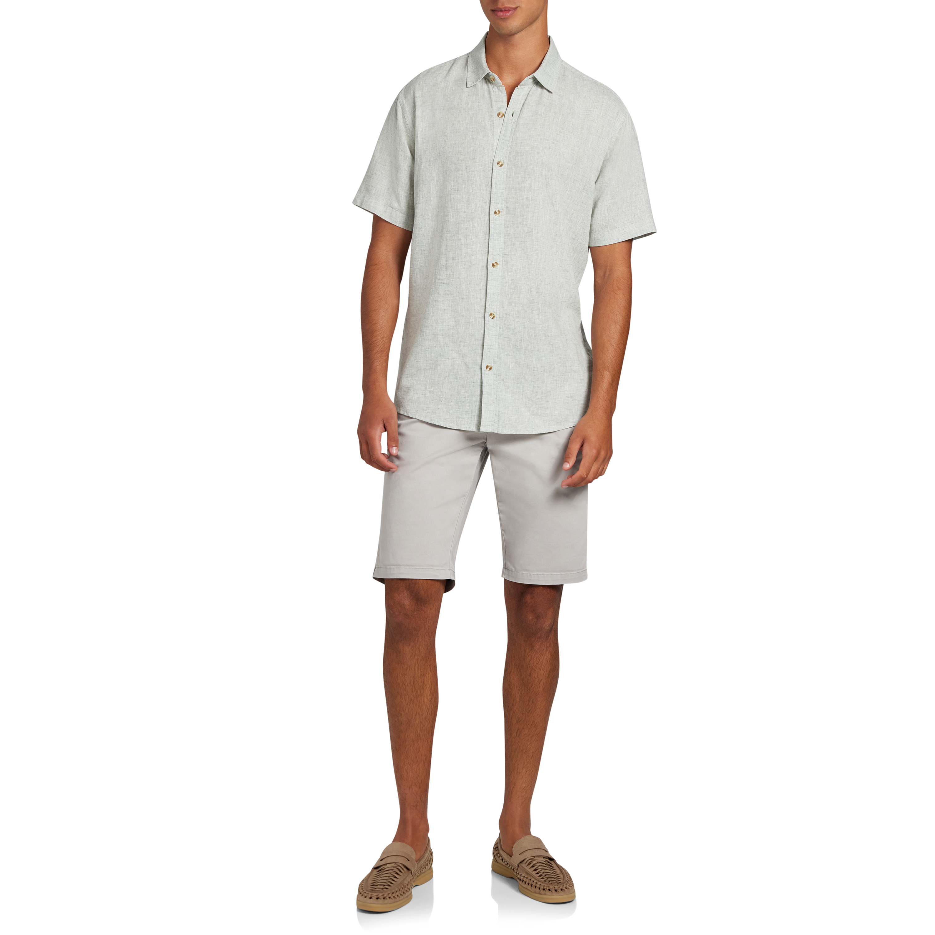 Kieran Linen Blend Short Sleeve Shirt