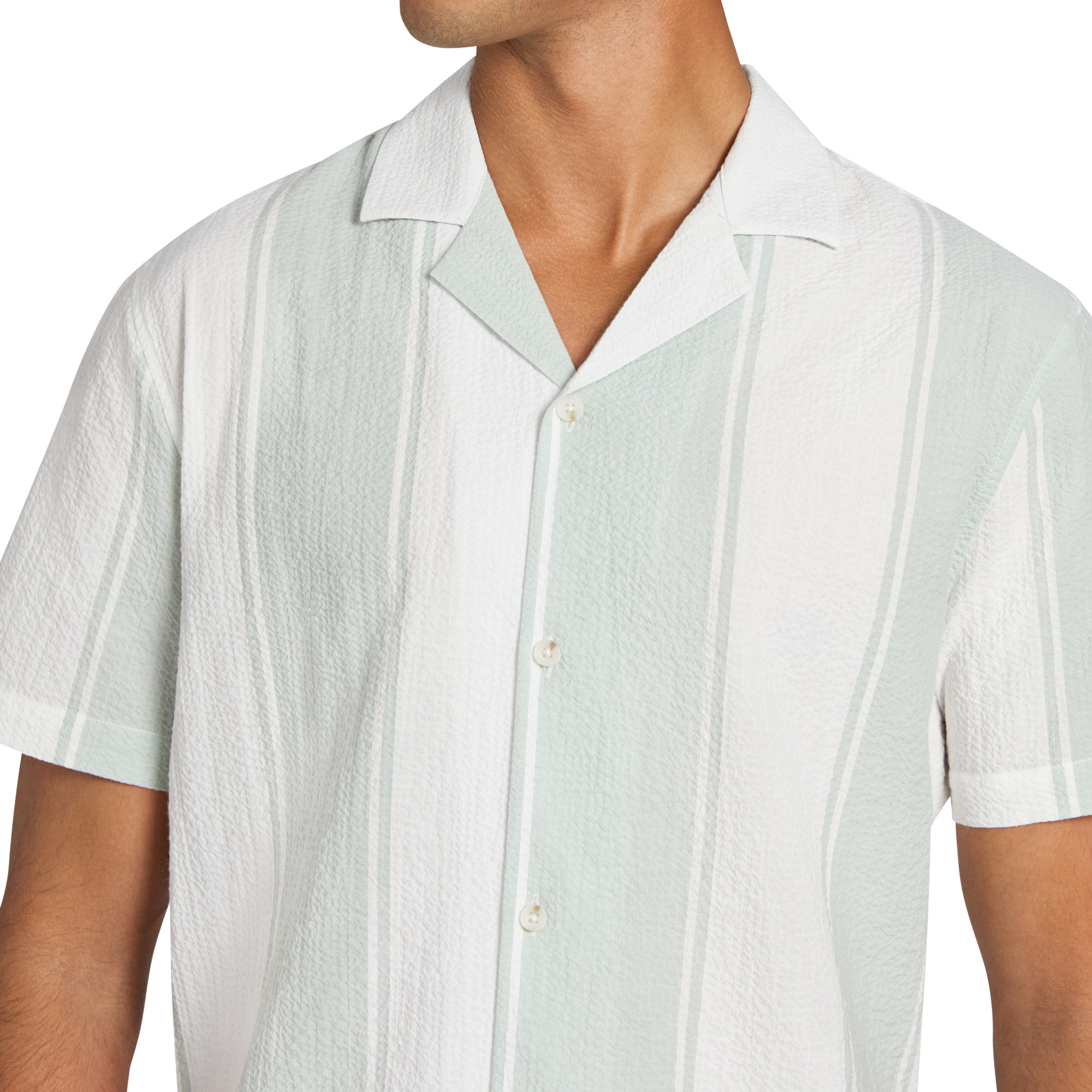 Frampton Textured Stripe Short Sleeve Shirt