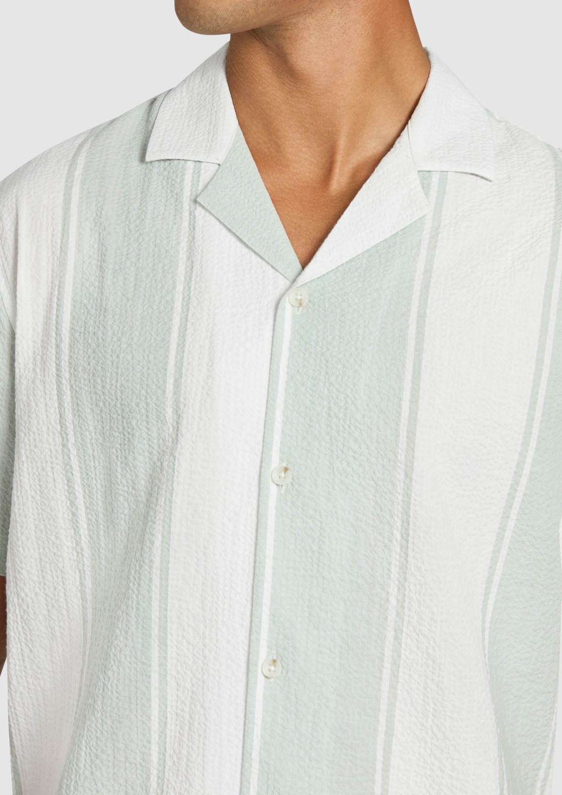 Frampton Textured Stripe Short Sleeve Shirt