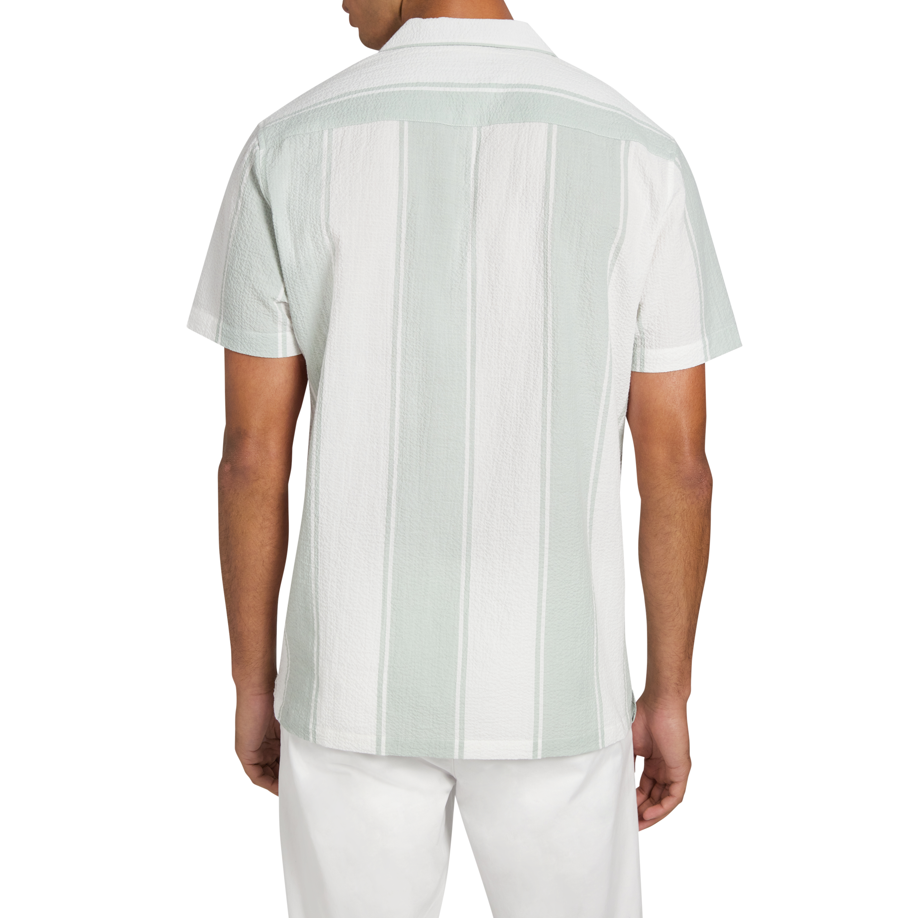 Frampton Textured Stripe Short Sleeve Shirt