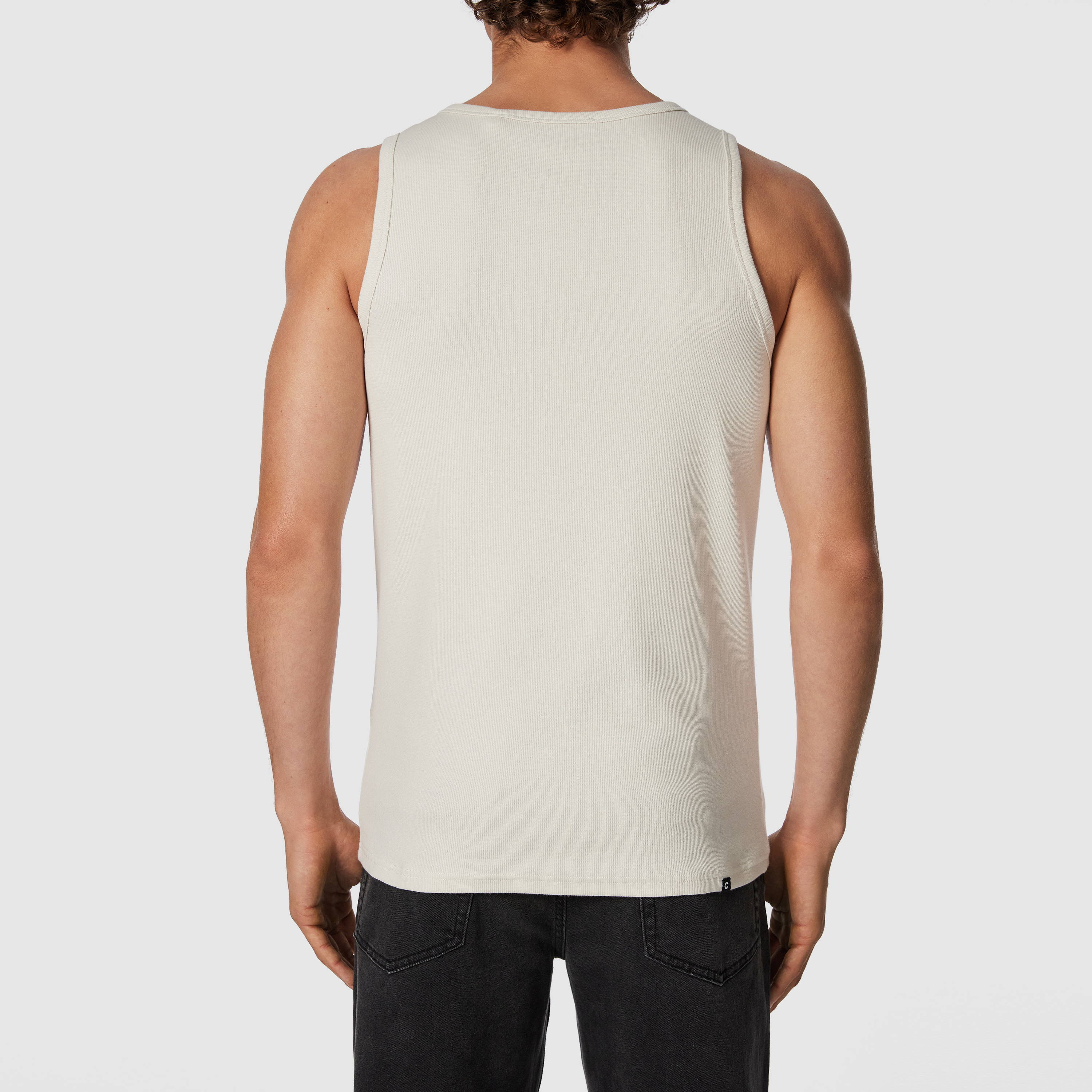 Ecru Rib Singlet