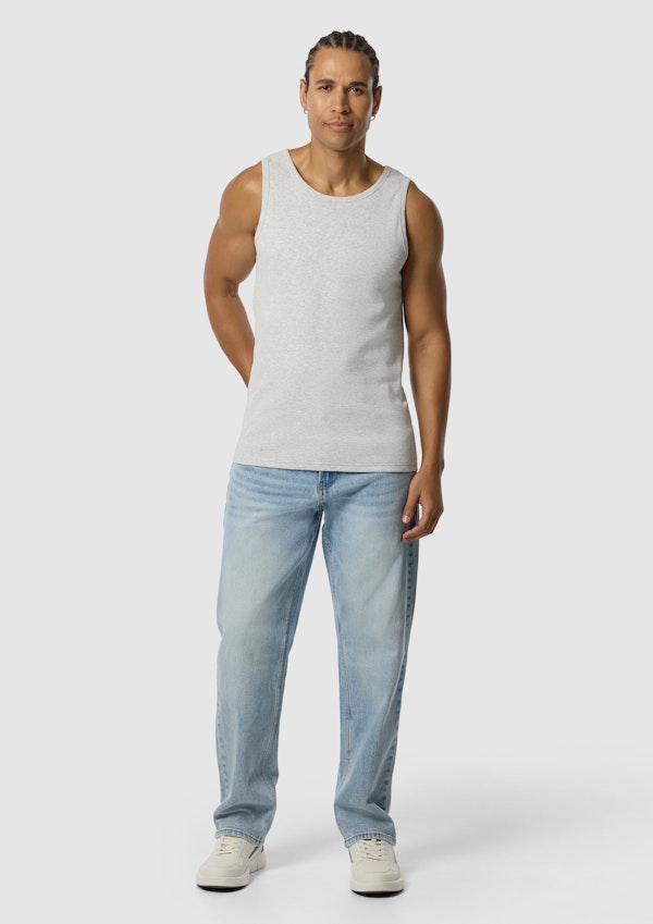 Light Grey Rib Singlet