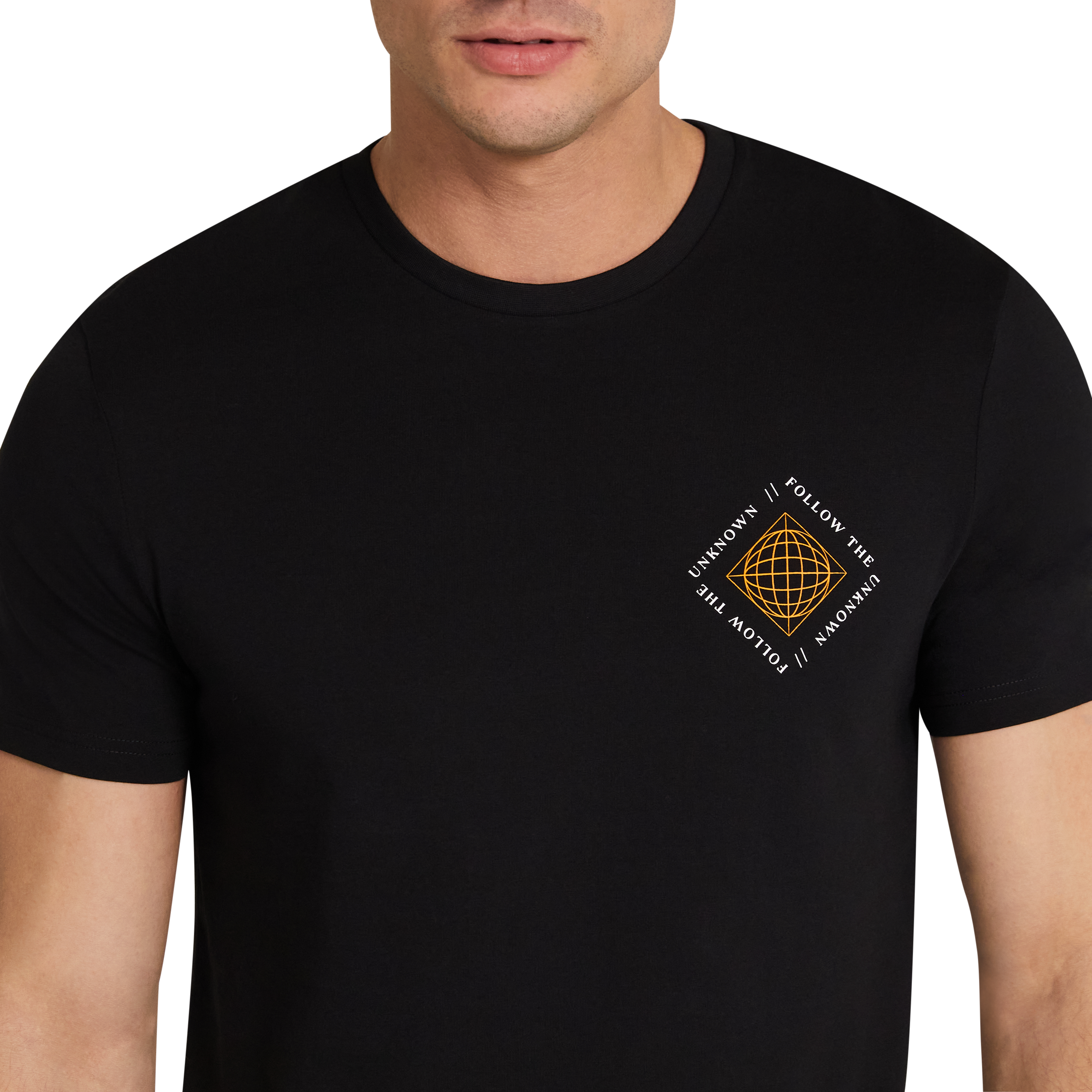 Black Putney Longline Crew Neck Tee