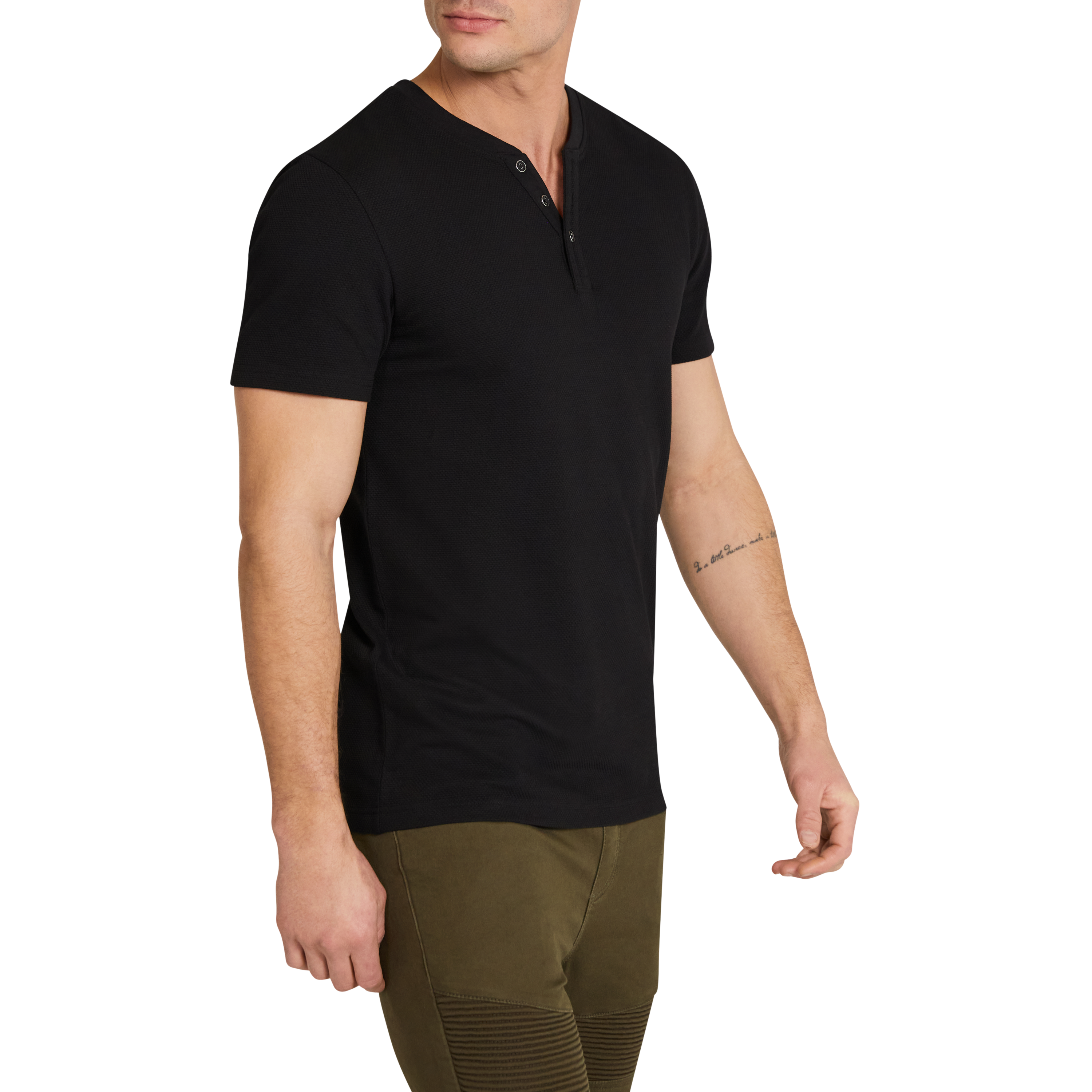 Black Pete Henley Tee