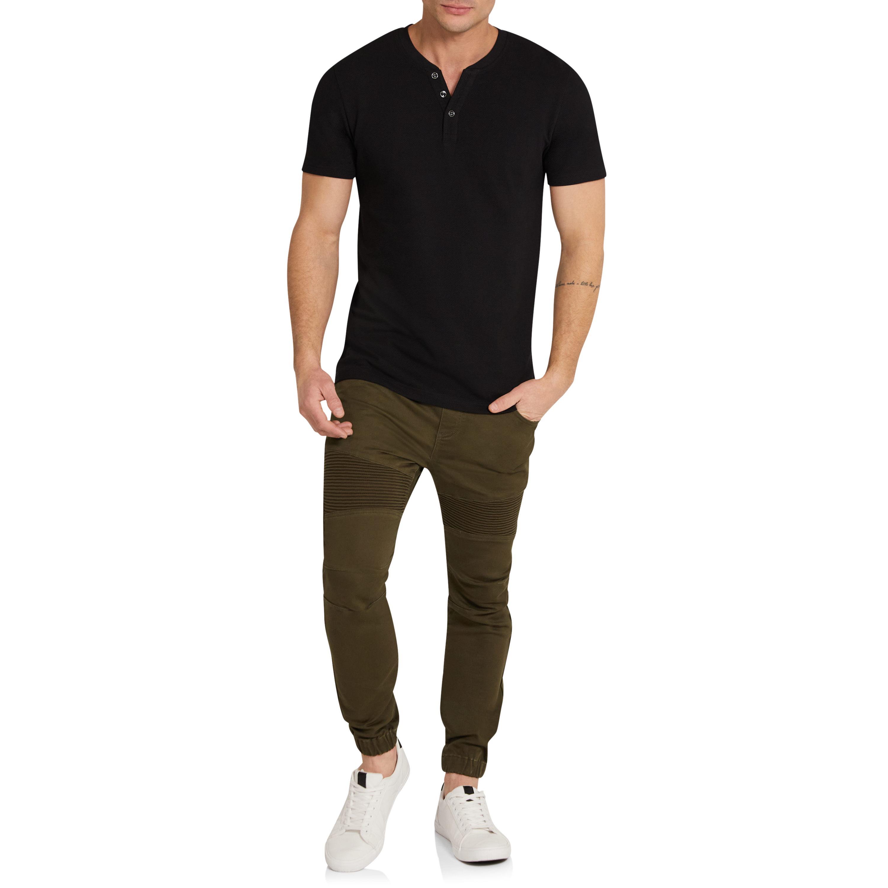 Black Pete Henley Tee
