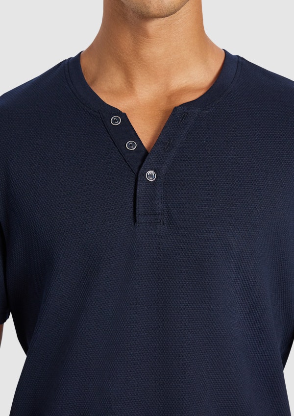 Navy Pete Henley Tee