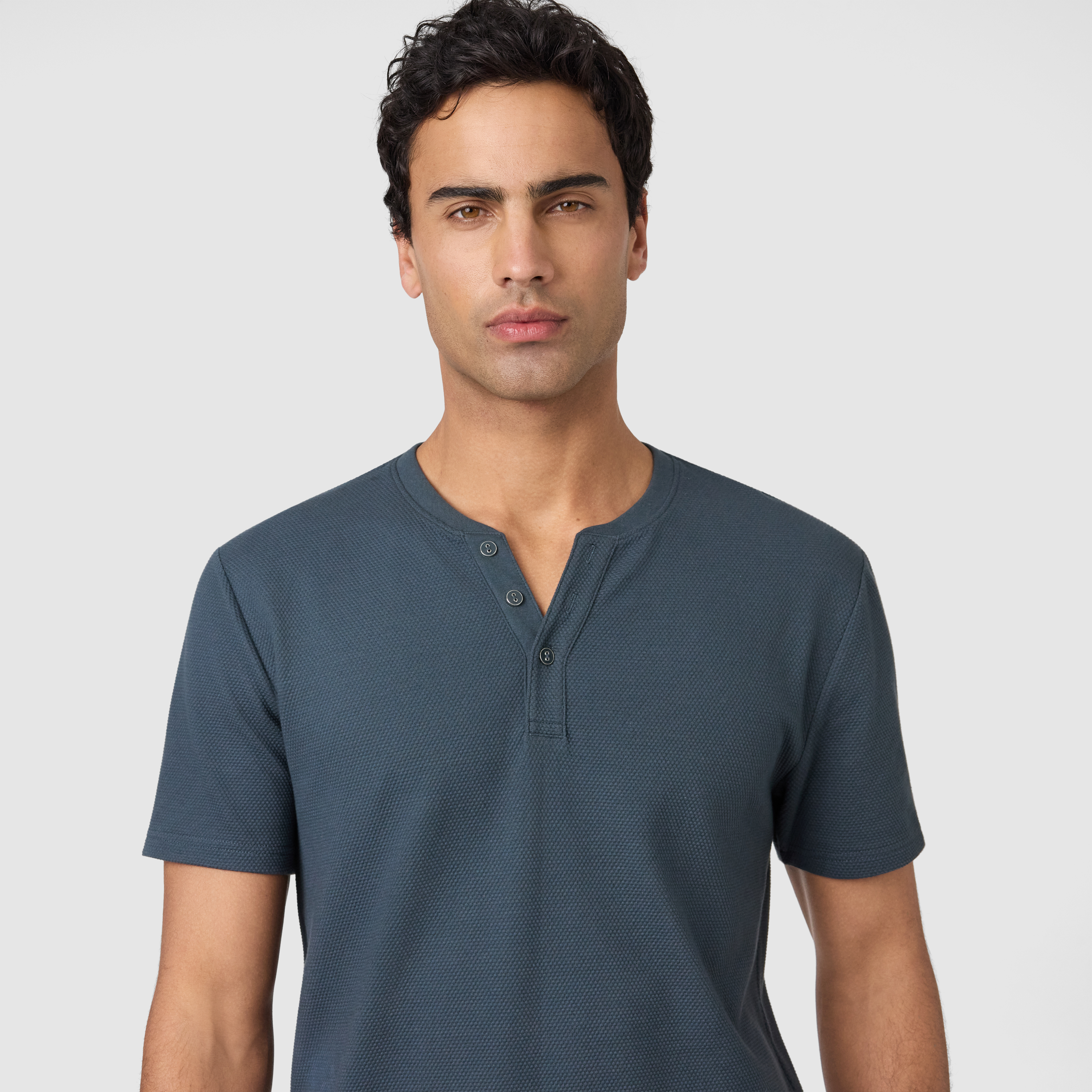 Petrol Blue Pete Henley Tee
