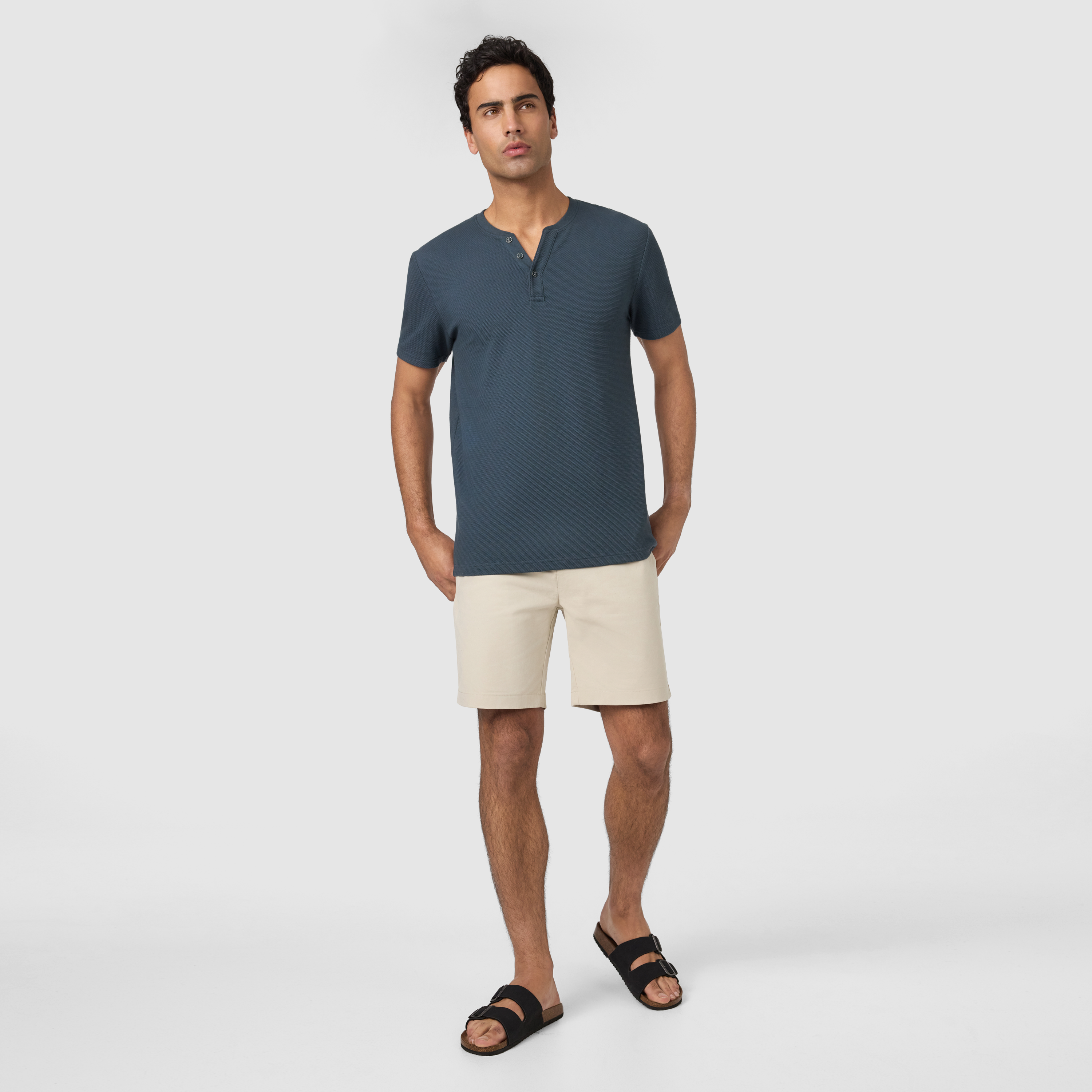 Petrol Blue Pete Henley Tee