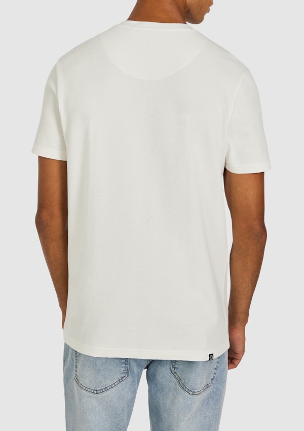 White Pete Henley Tee