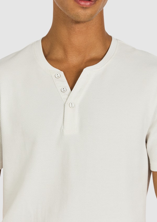 White Pete Henley Tee