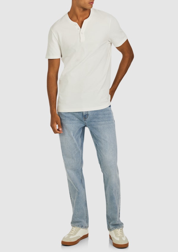 White Pete Henley Tee