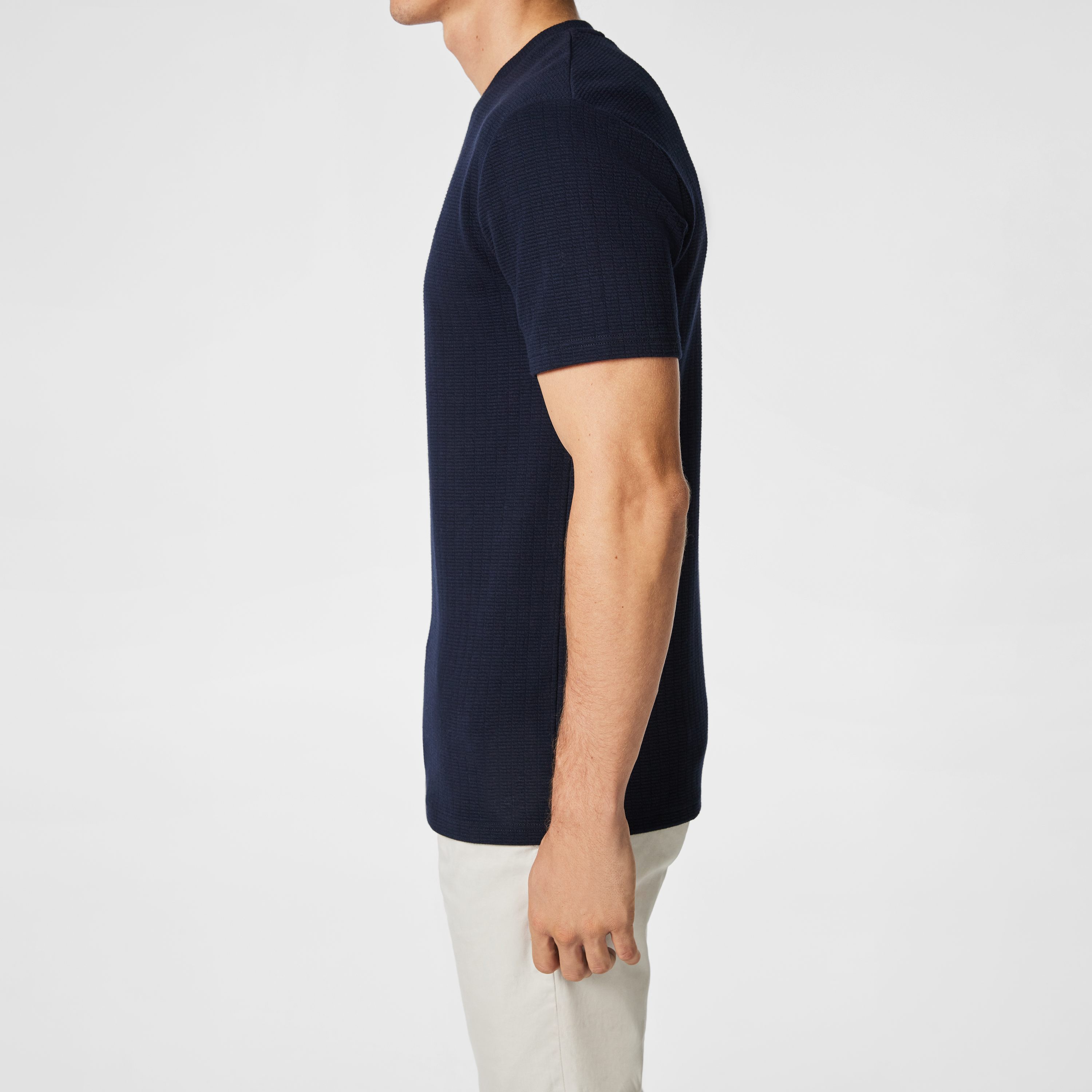 Navy Hardy Crew Neck Tee