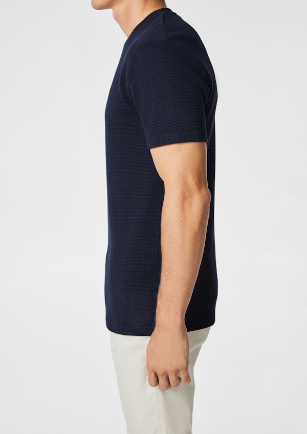 Navy Hardy Crew Neck Tee