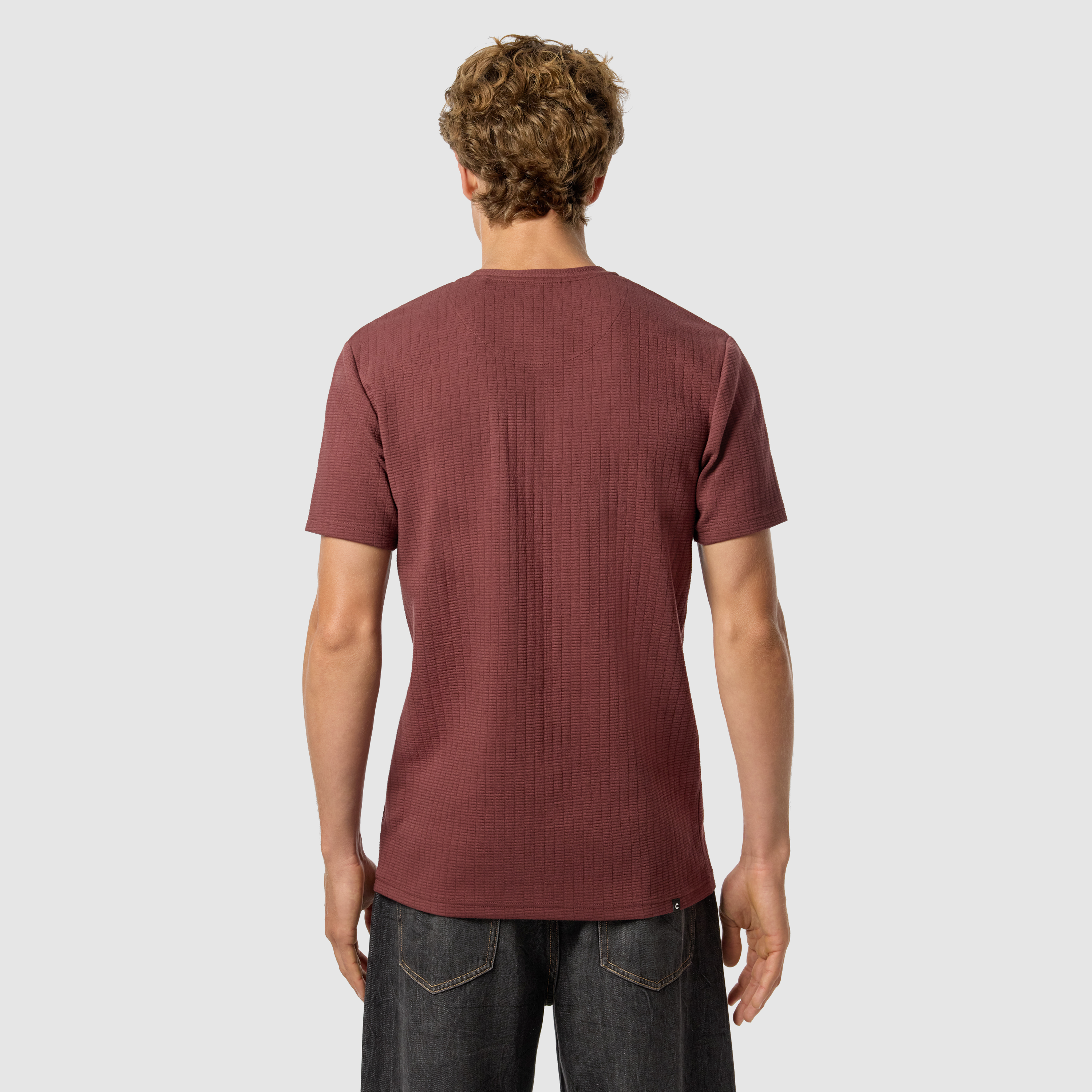Rust Brown Hardy Crew Neck Tee