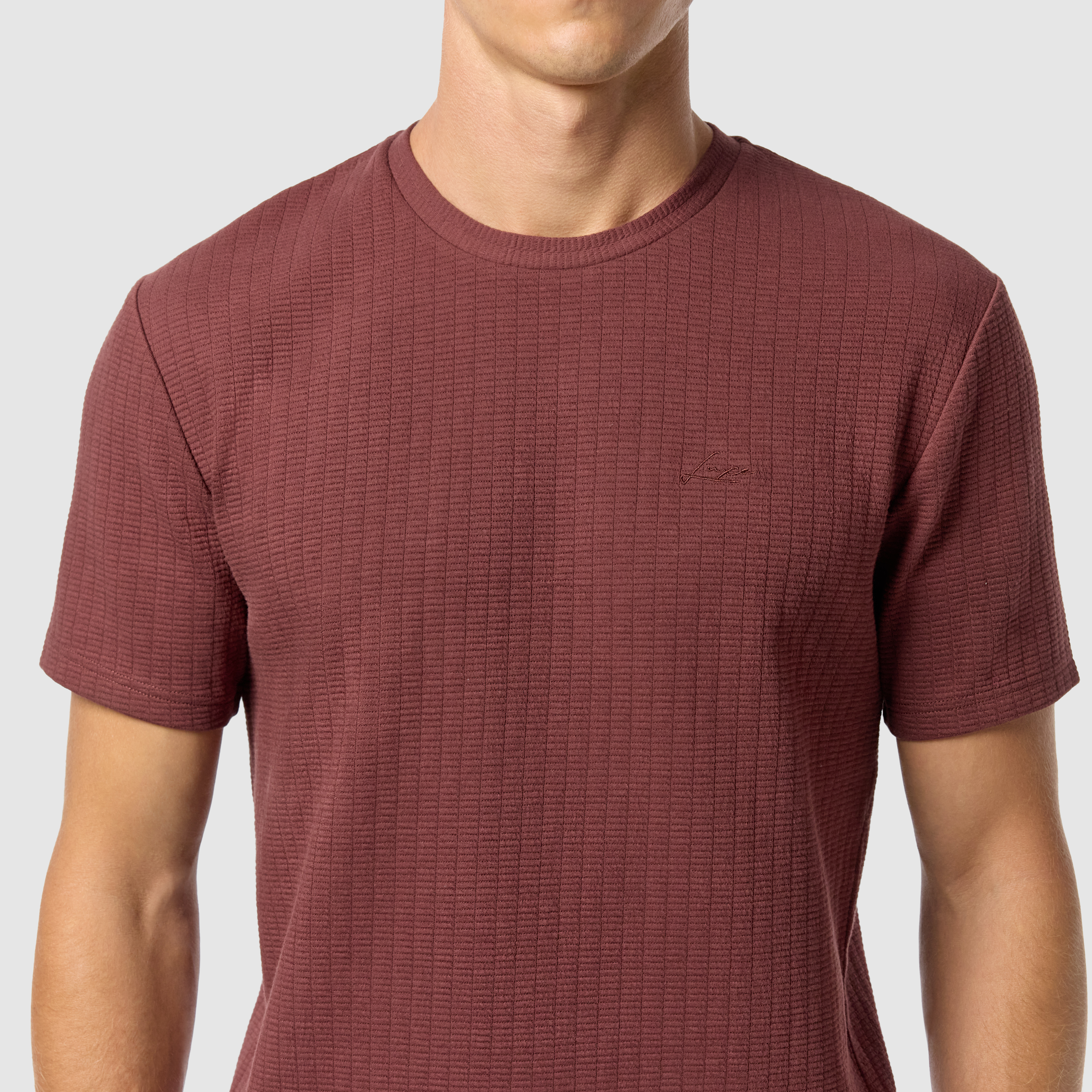 Rust Brown Hardy Crew Neck Tee