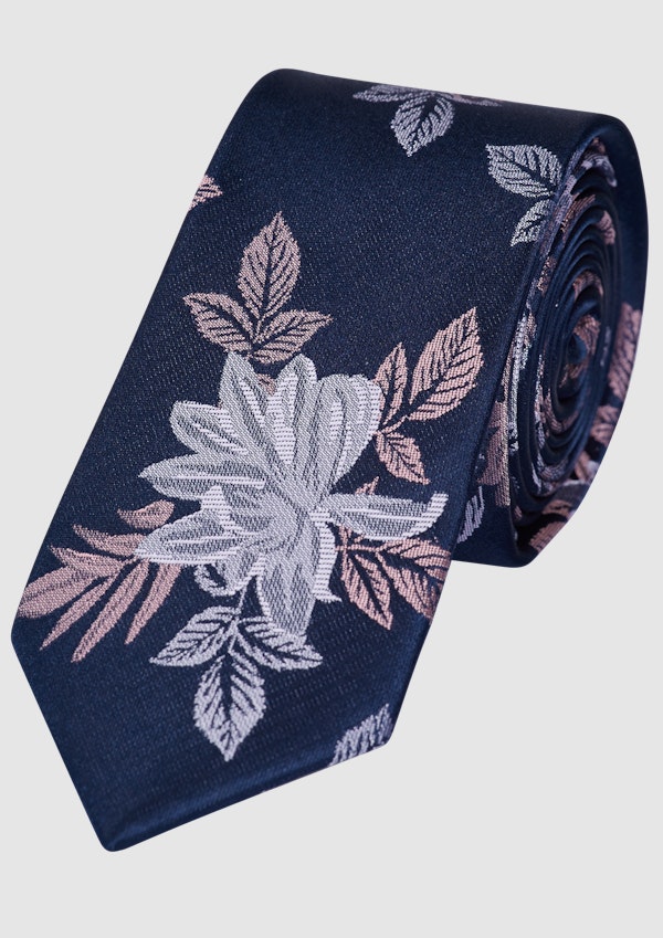 Pink Jacquard 6 Cm Tie