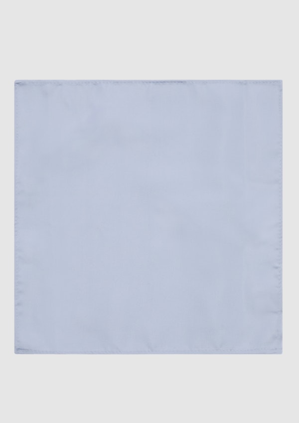 Light Blue Plain Pocket Square