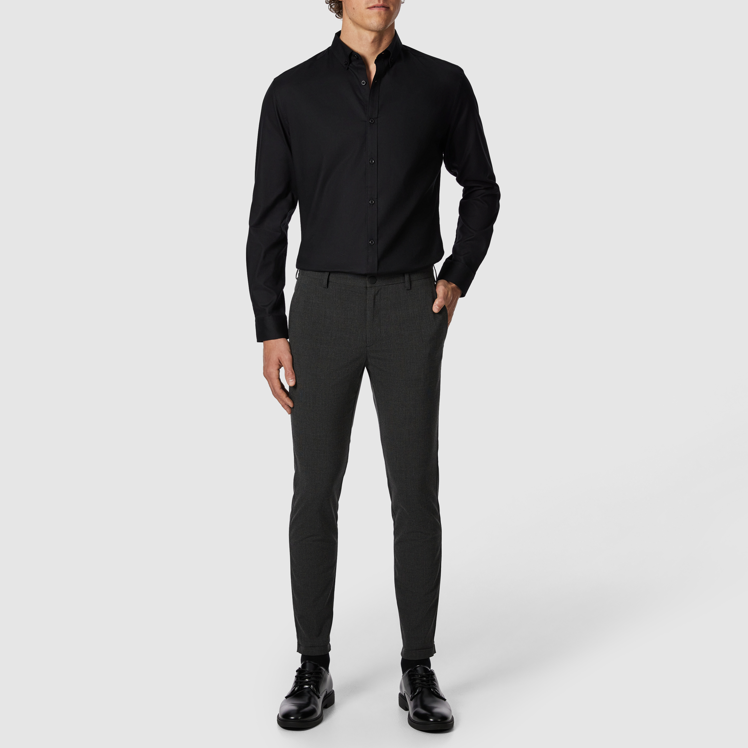 Corby Skinny Check Stretch Chino