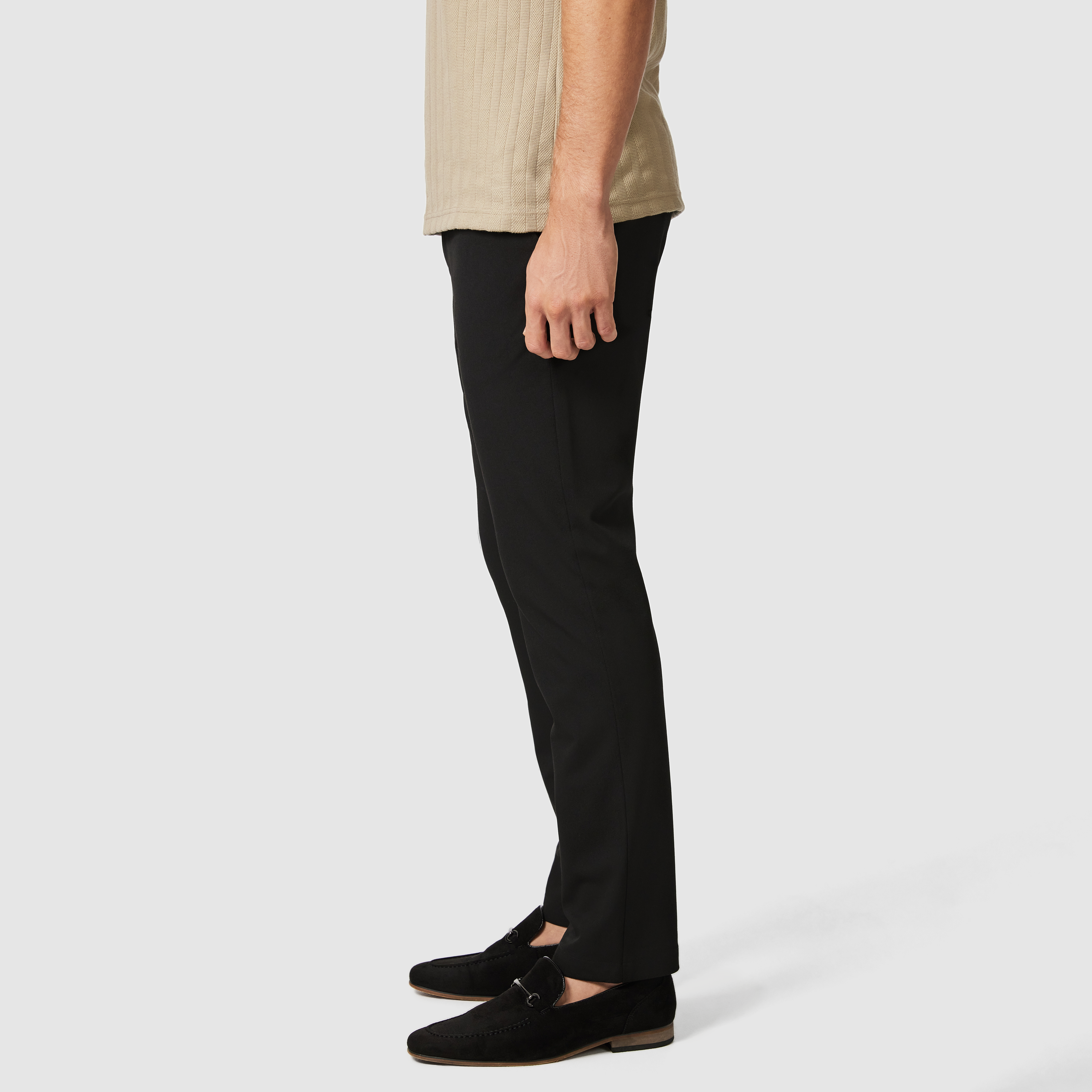 Black Hendon Slim Stretch Chino