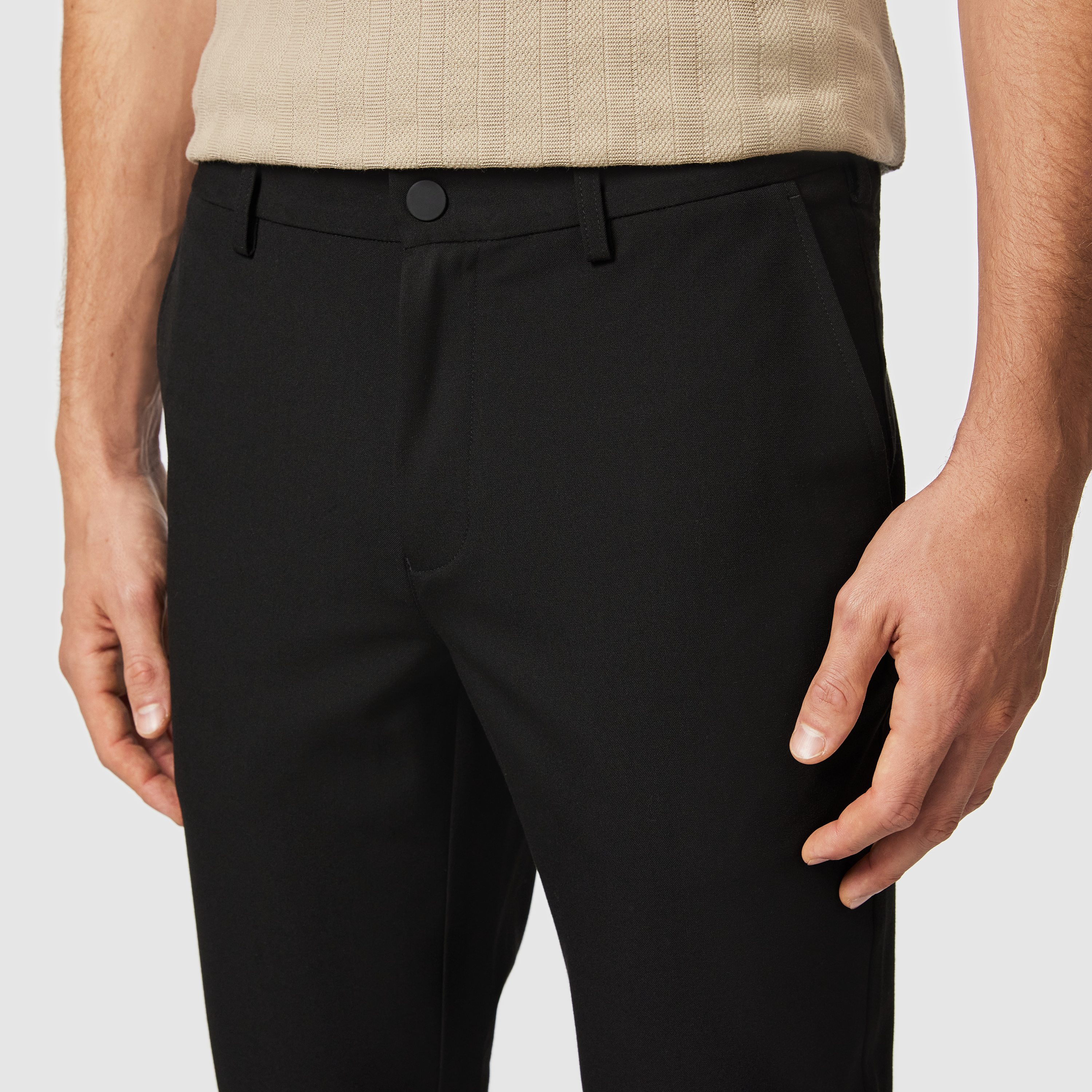 Black Hendon Slim Stretch Chino