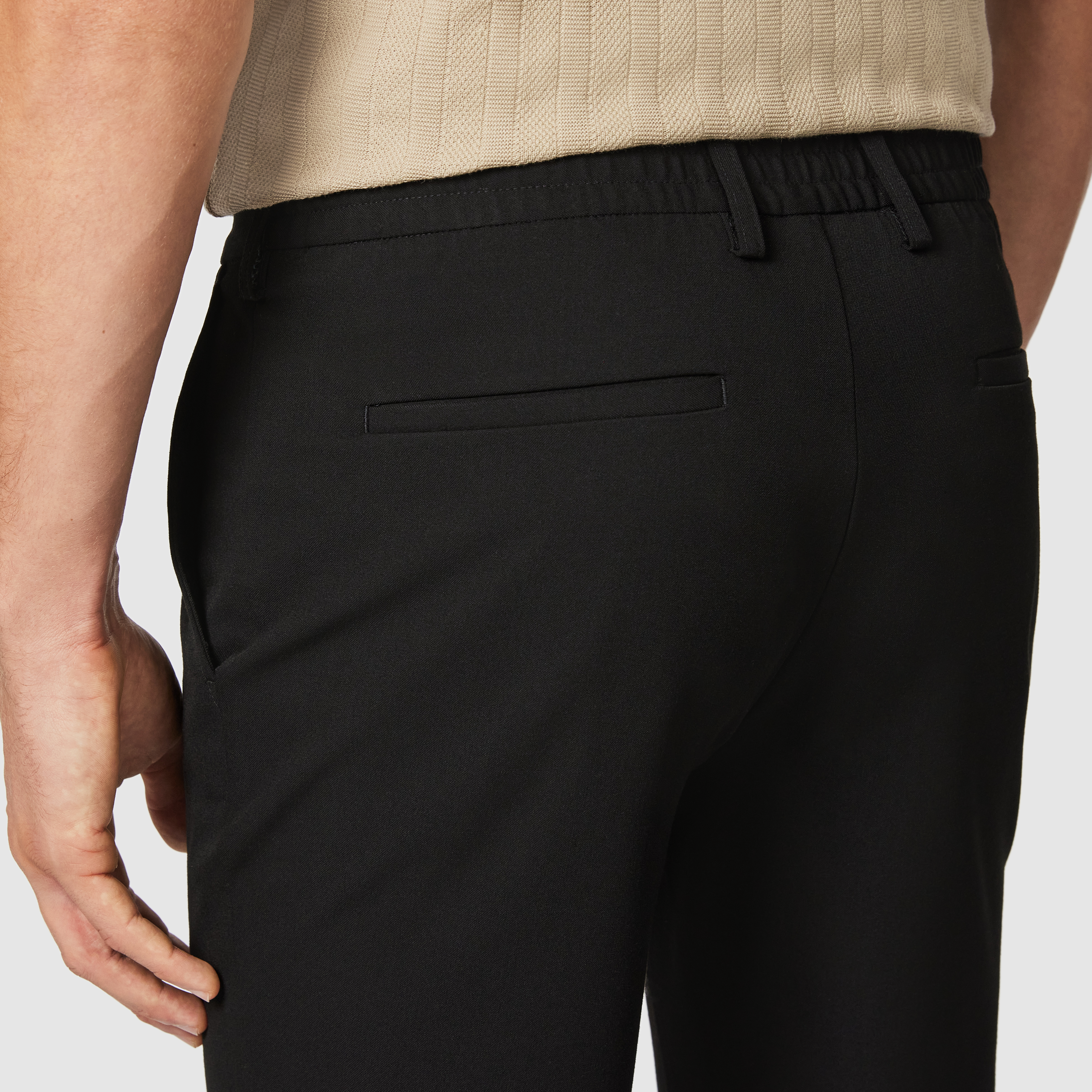 Black Hendon Slim Stretch Chino