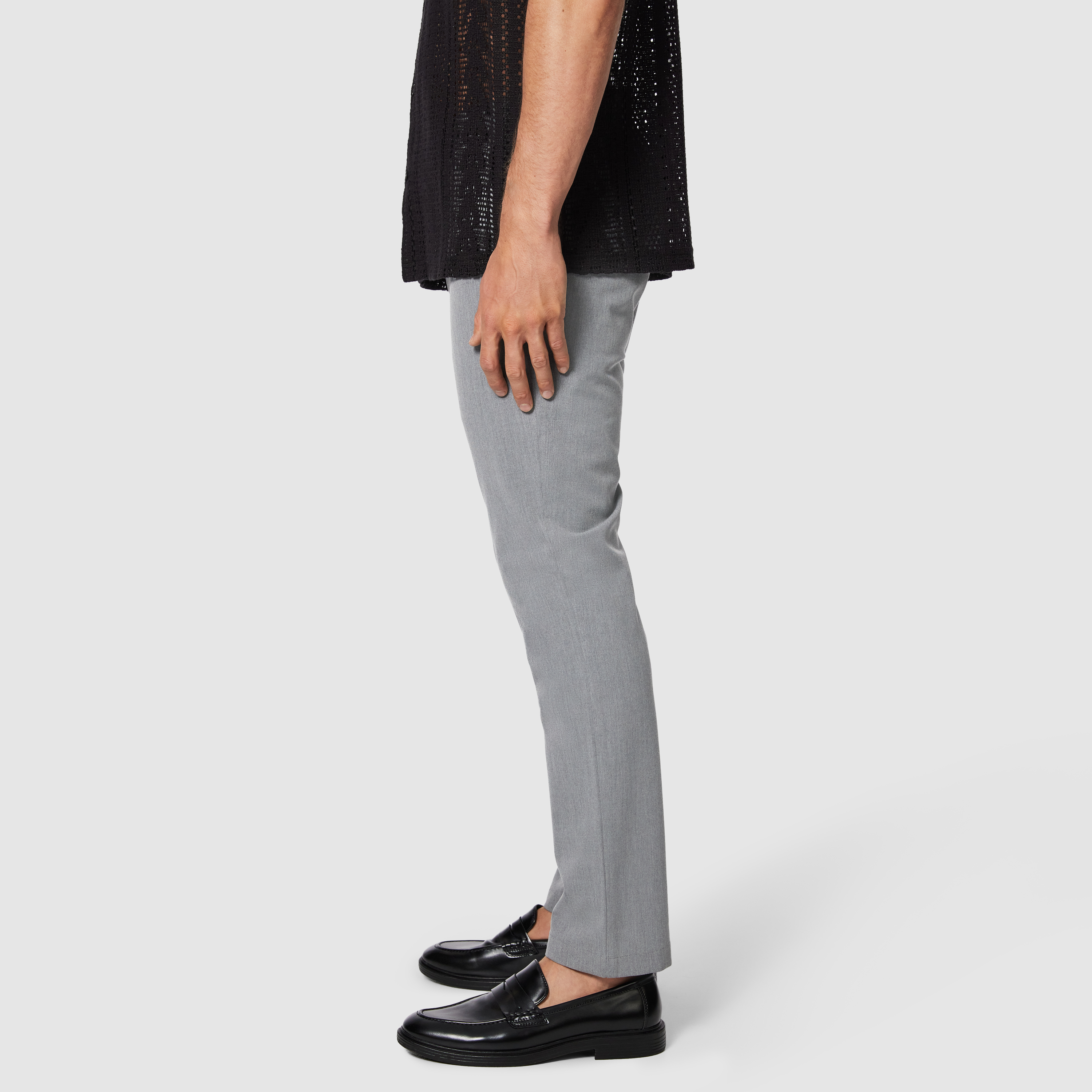 Grey Hendon Slim Stretch Chino