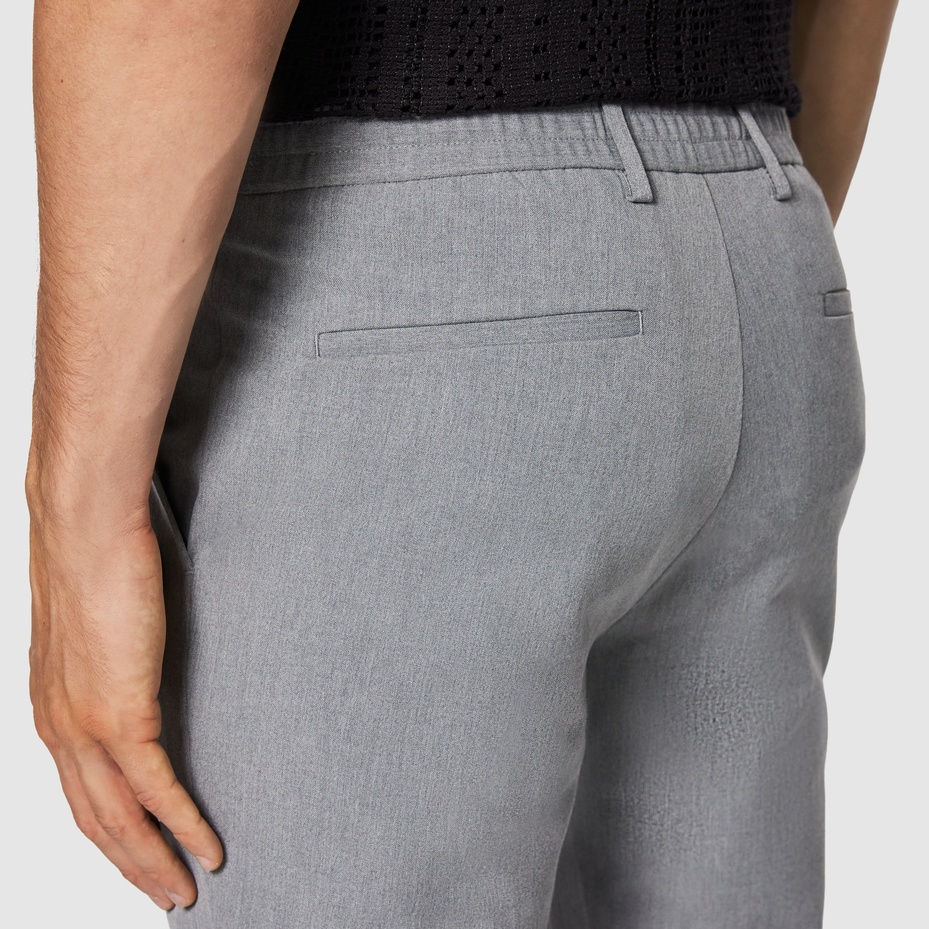 Grey Hendon Slim Stretch Chino