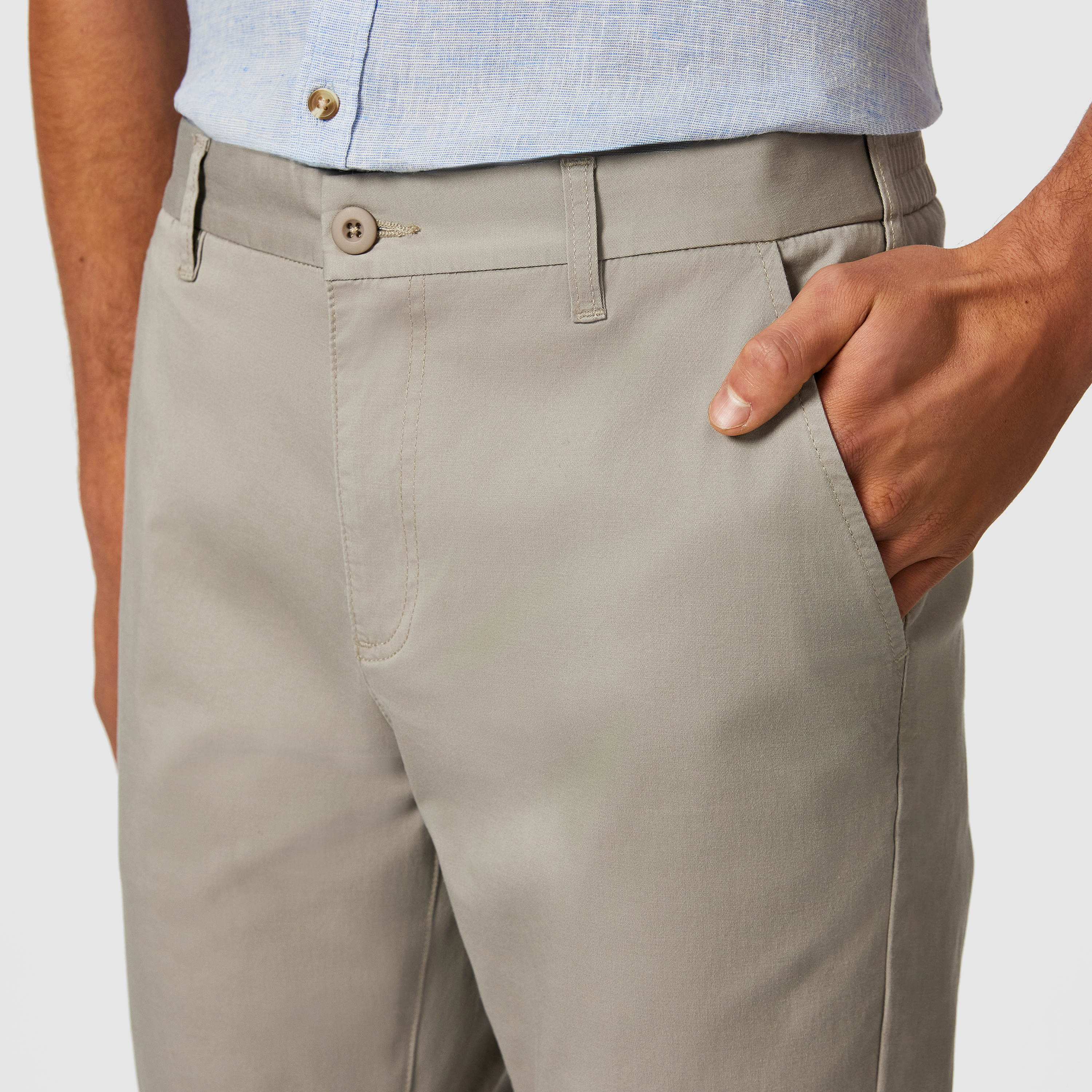 Light Brown Mansfield Straight Stretch Chino