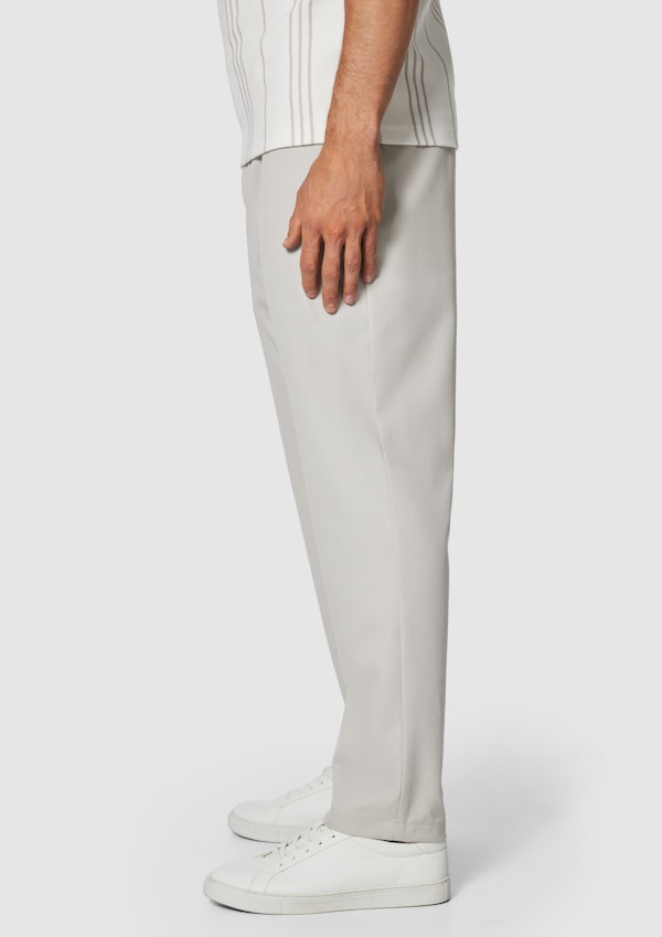 Ice Grey Brandon Tapered Stretch Chino