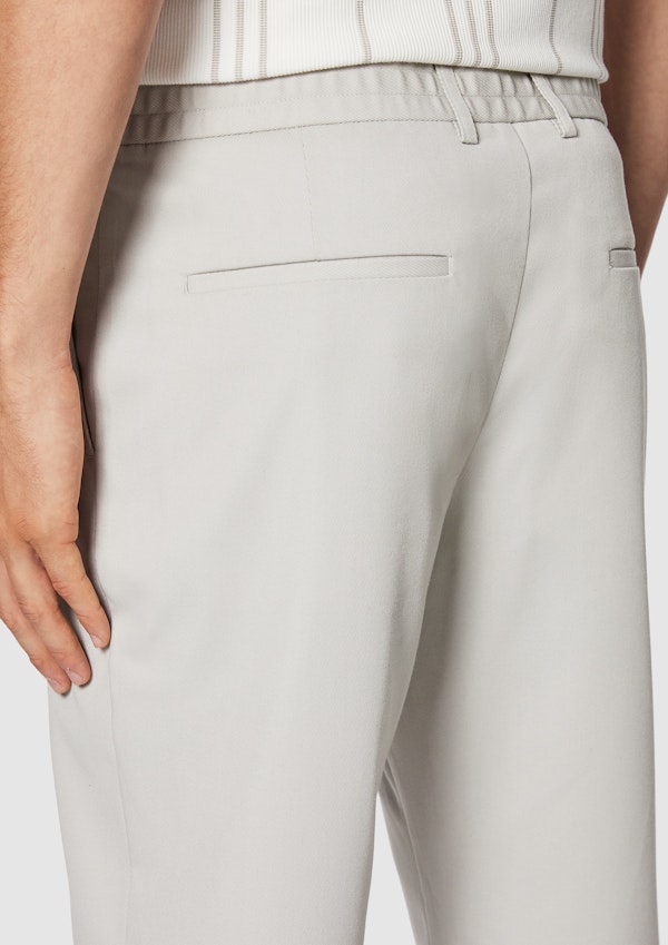 Ice Grey Brandon Tapered Stretch Chino