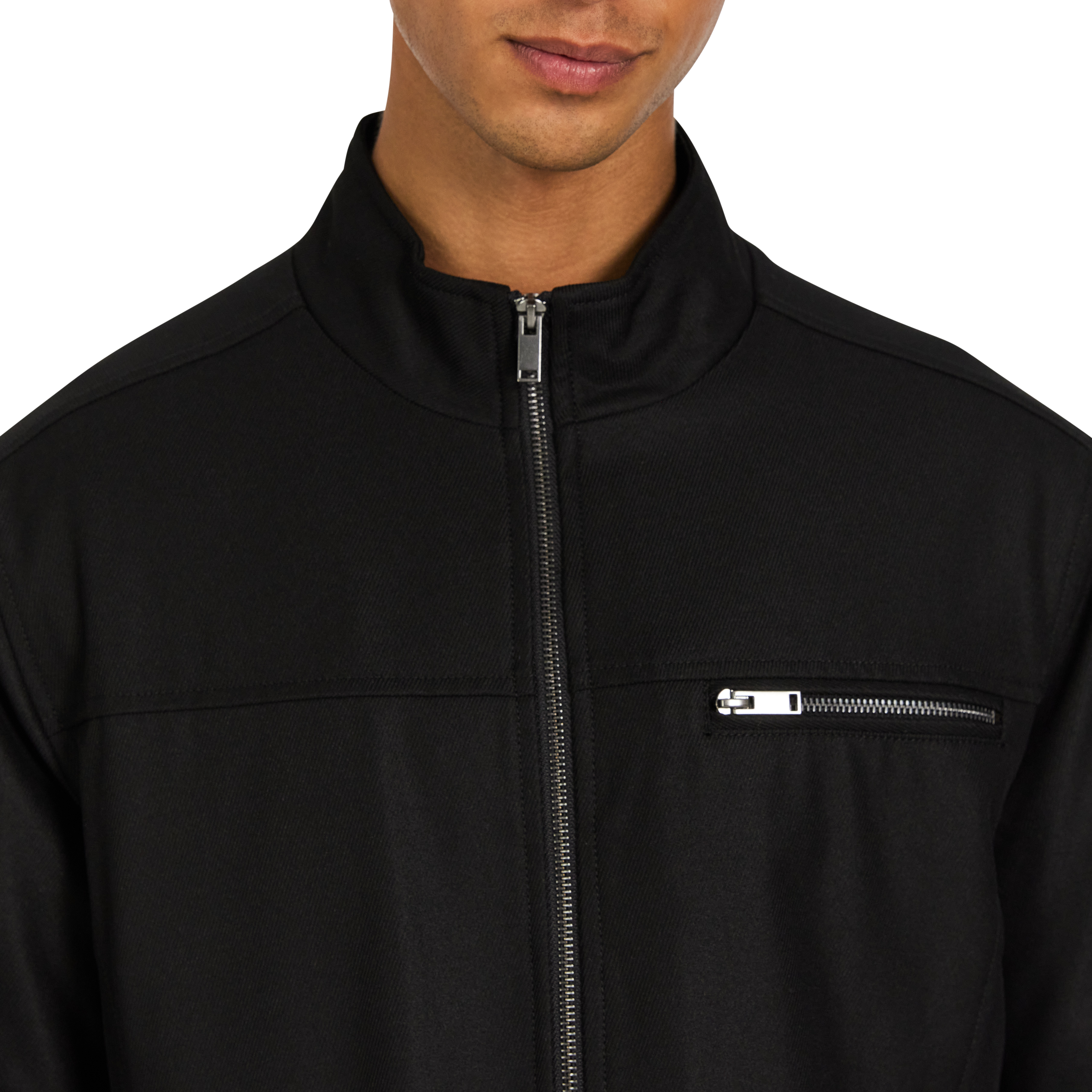 Black Patrol Zip Thru Jacket