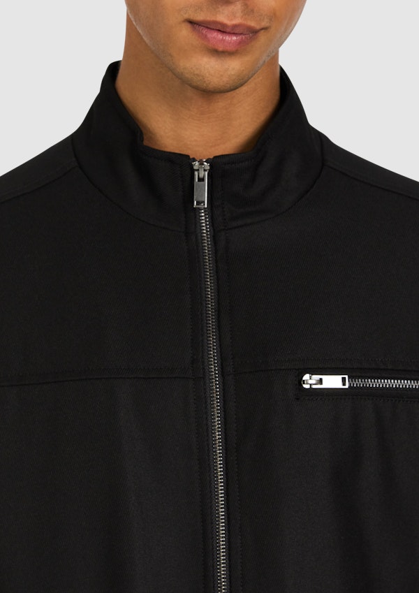 Black Patrol Zip Thru Jacket