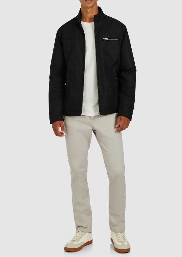 Black Patrol Zip Thru Jacket