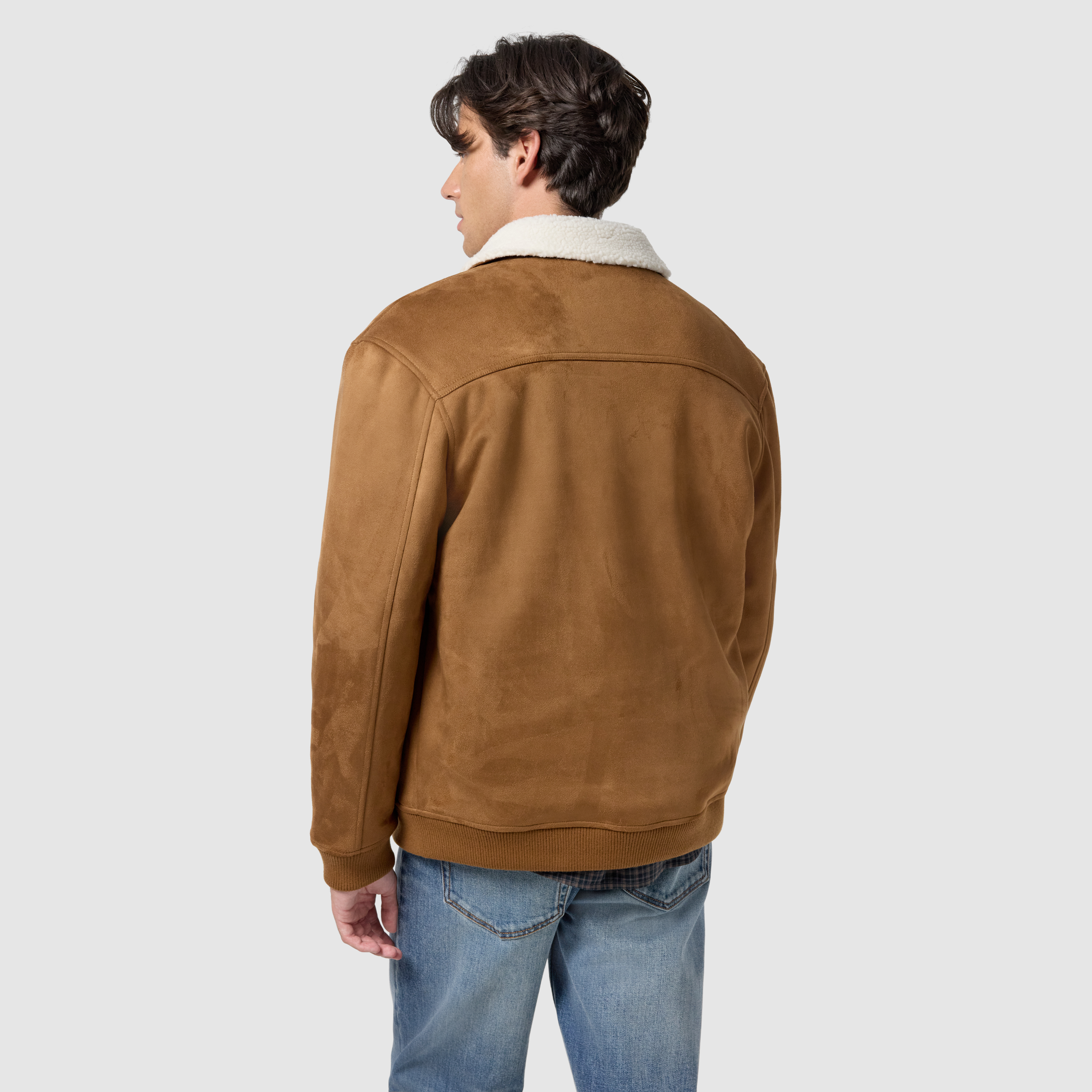 Tan Strand Borg Lined Jacket