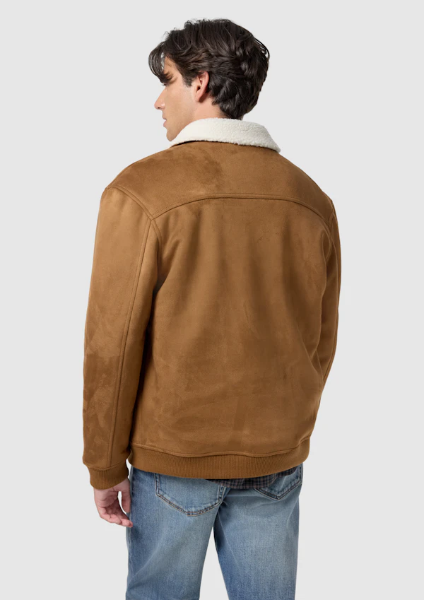 Tan Strand Borg Lined Jacket
