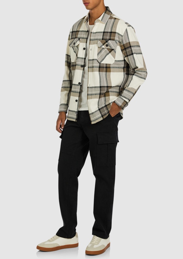 Stone Midway Check Overshirt