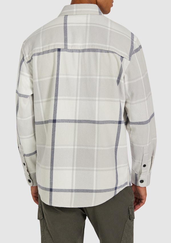 Ice Grey Origin Check Overshirt