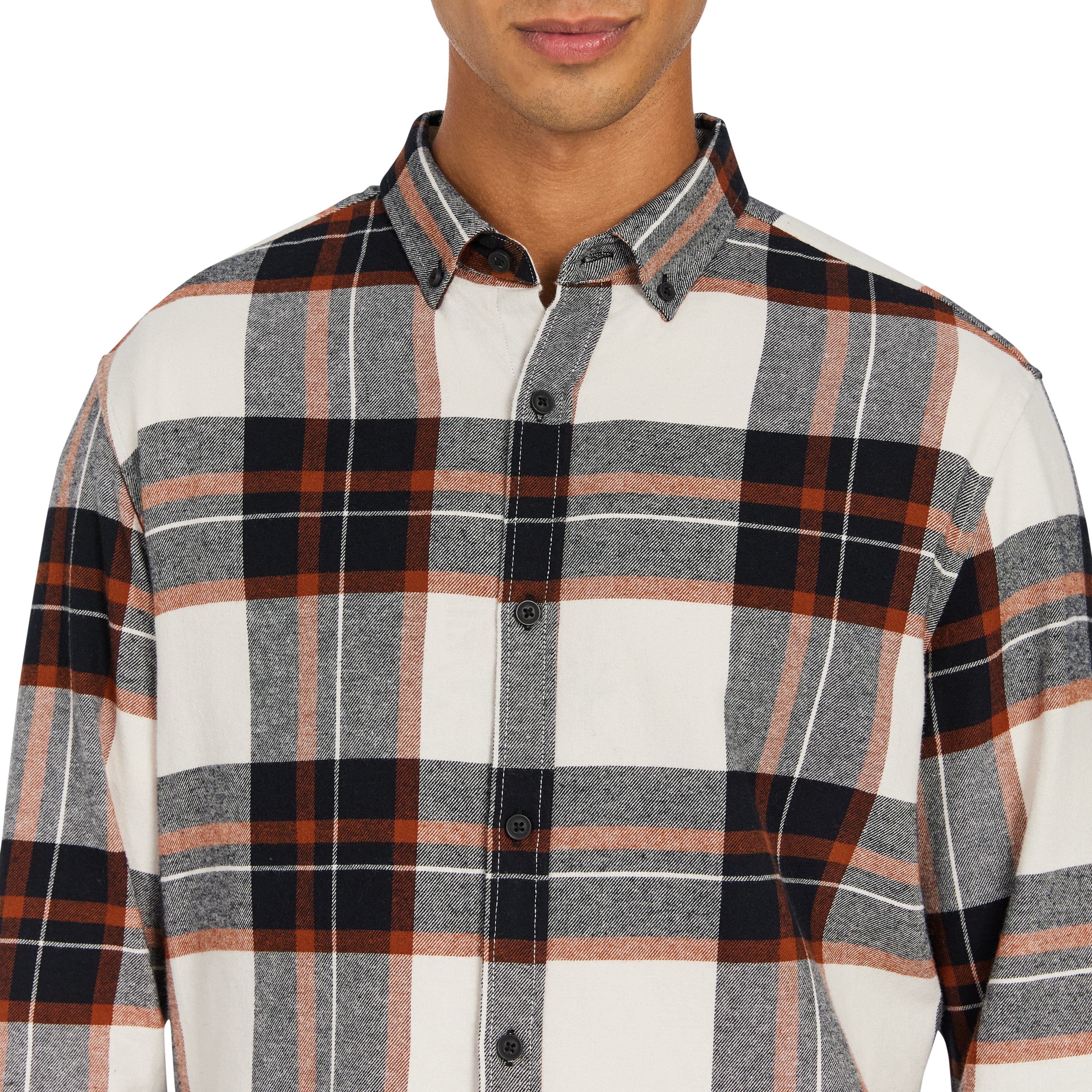 Sand Impact Check Classic Casual Shirt