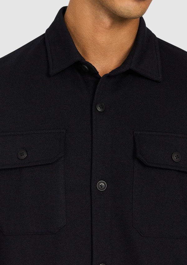 Ink Navy Motion Stretch Overshirt