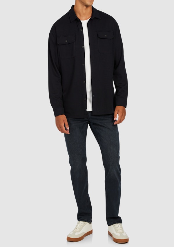 Ink Navy Motion Stretch Overshirt