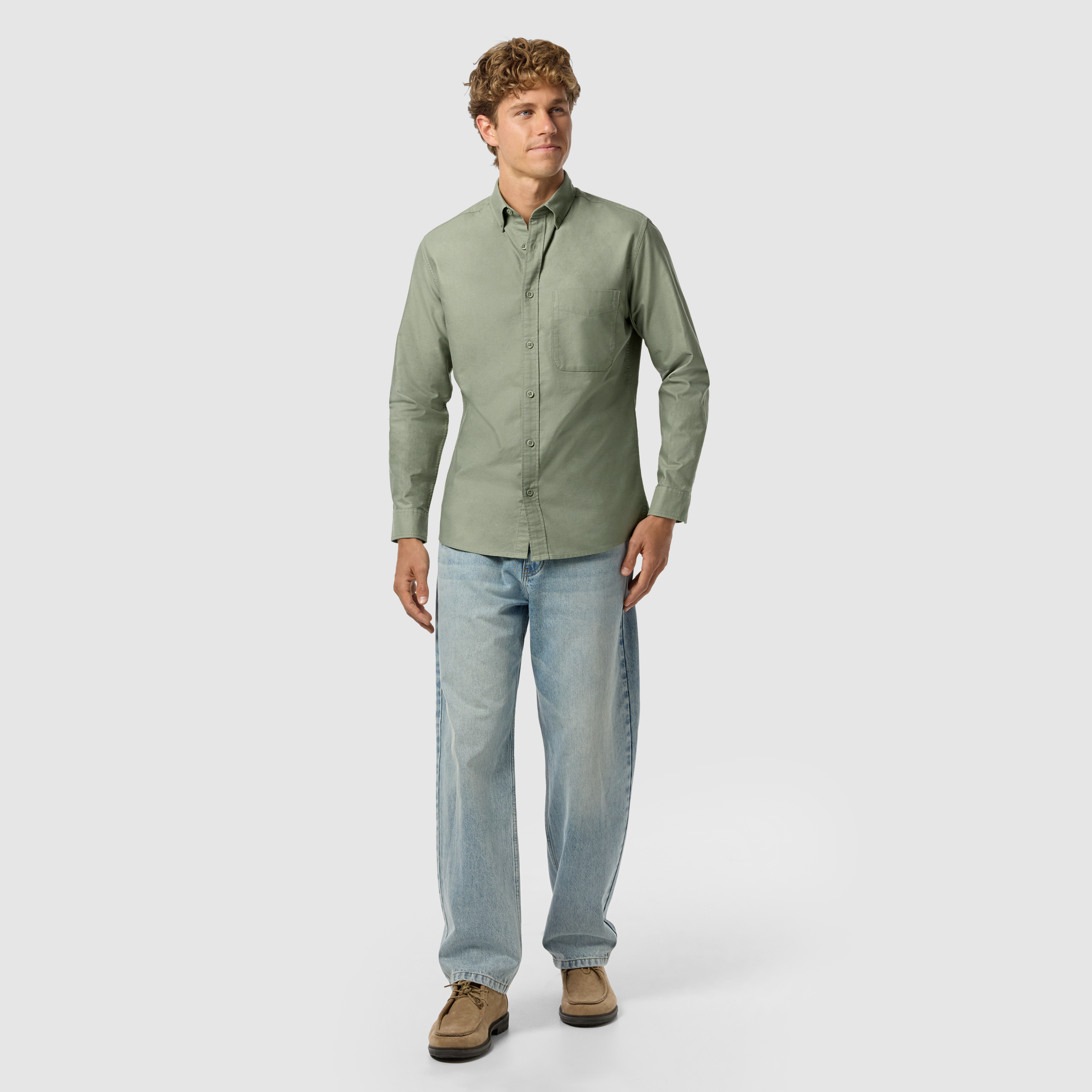 Green Chapman Classic Stretch Oxford Shirt