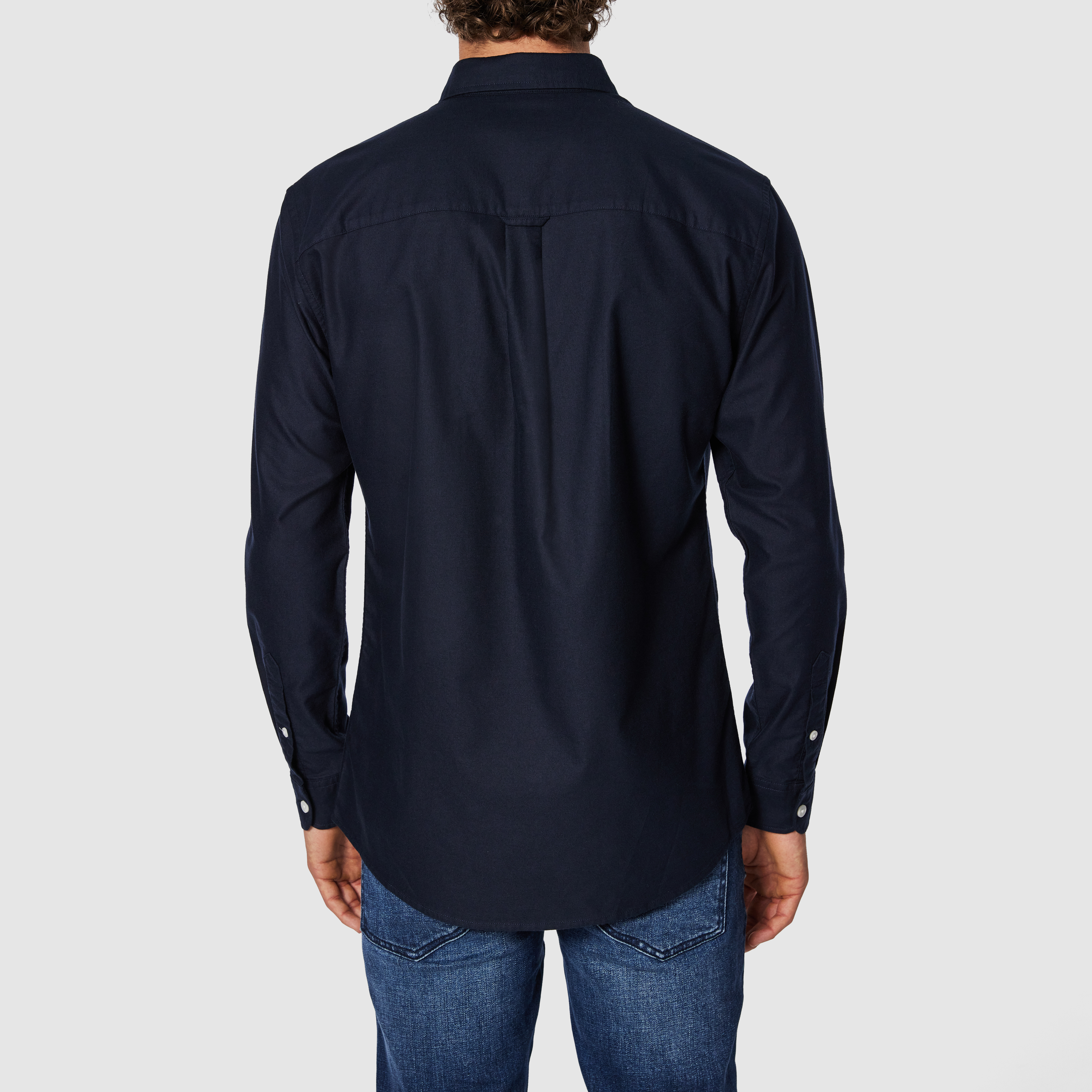 Navy Chapman Classic Stretch Oxford Shirt