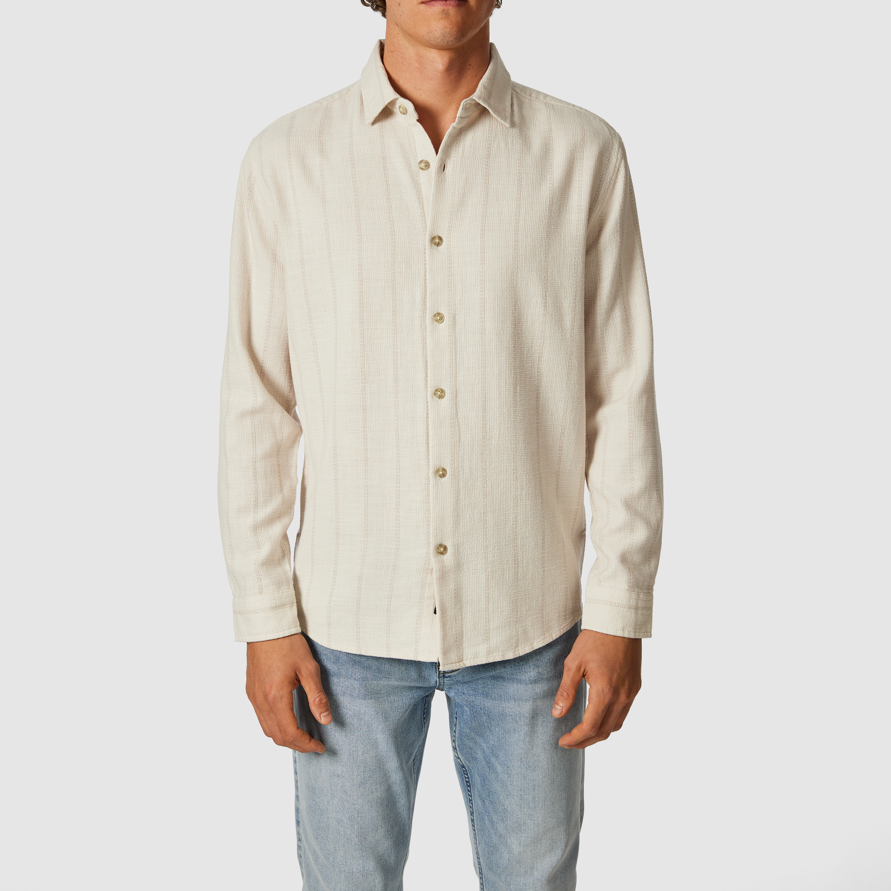 Miami Stripe Slim Casual Shirt