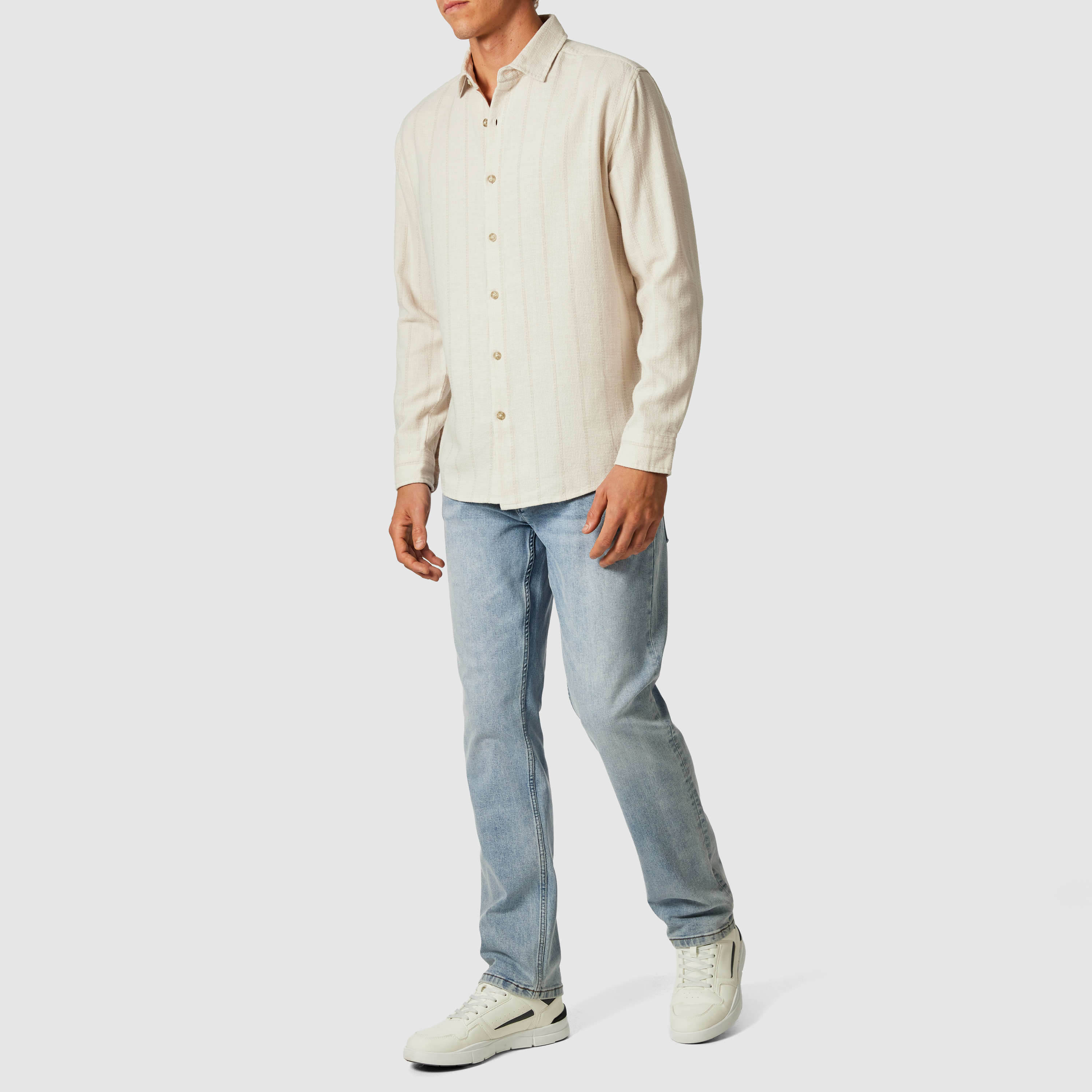 Miami Stripe Slim Casual Shirt