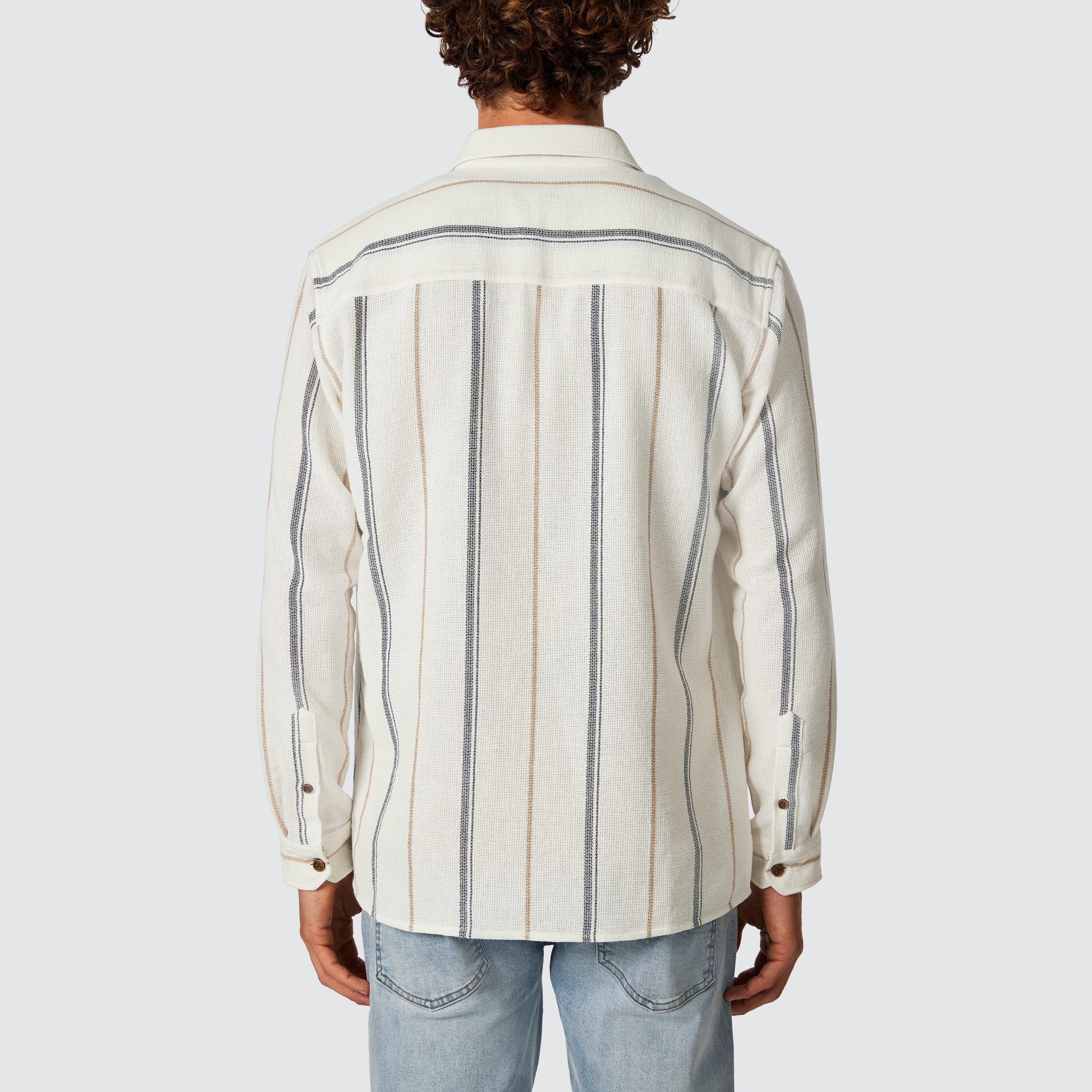 Off White Alamo Stripe Classic Casual Shirt