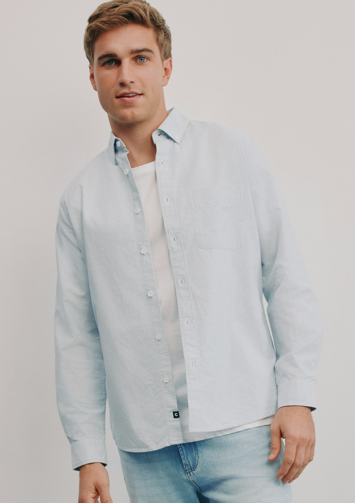 Blue Chapman Stripe Casual Shirt